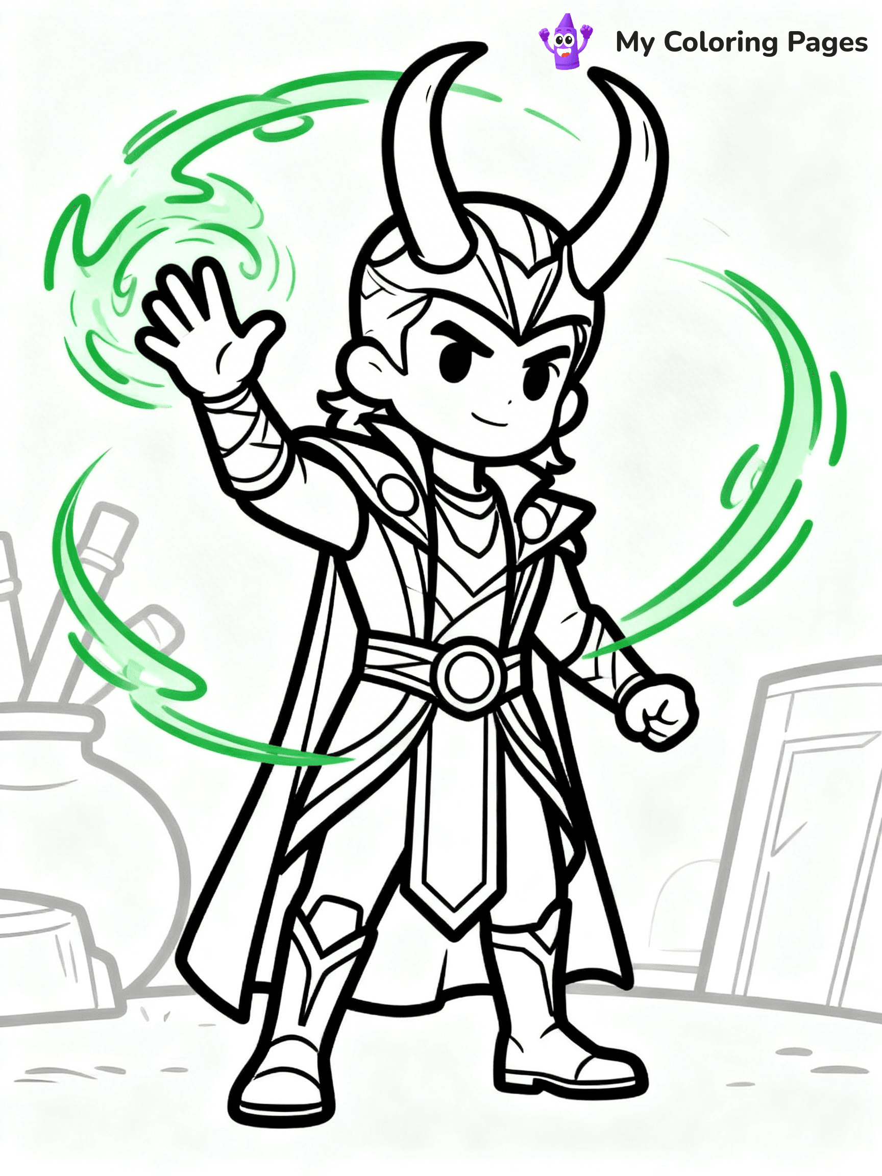 Loki Coloring Pages - 24