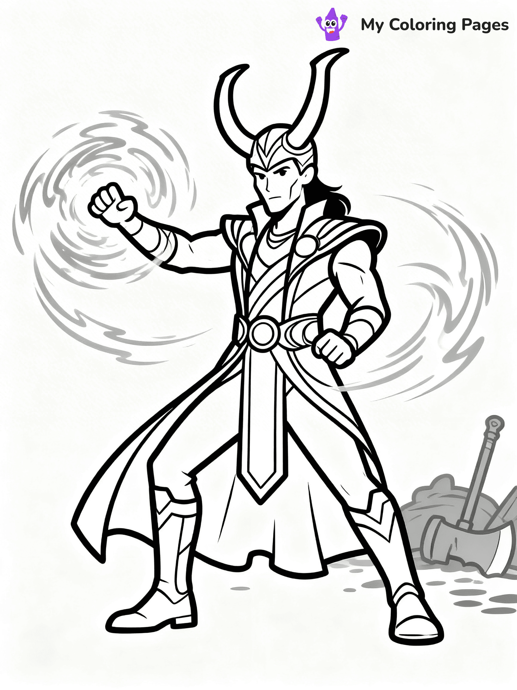 Loki Coloring Pages - 20