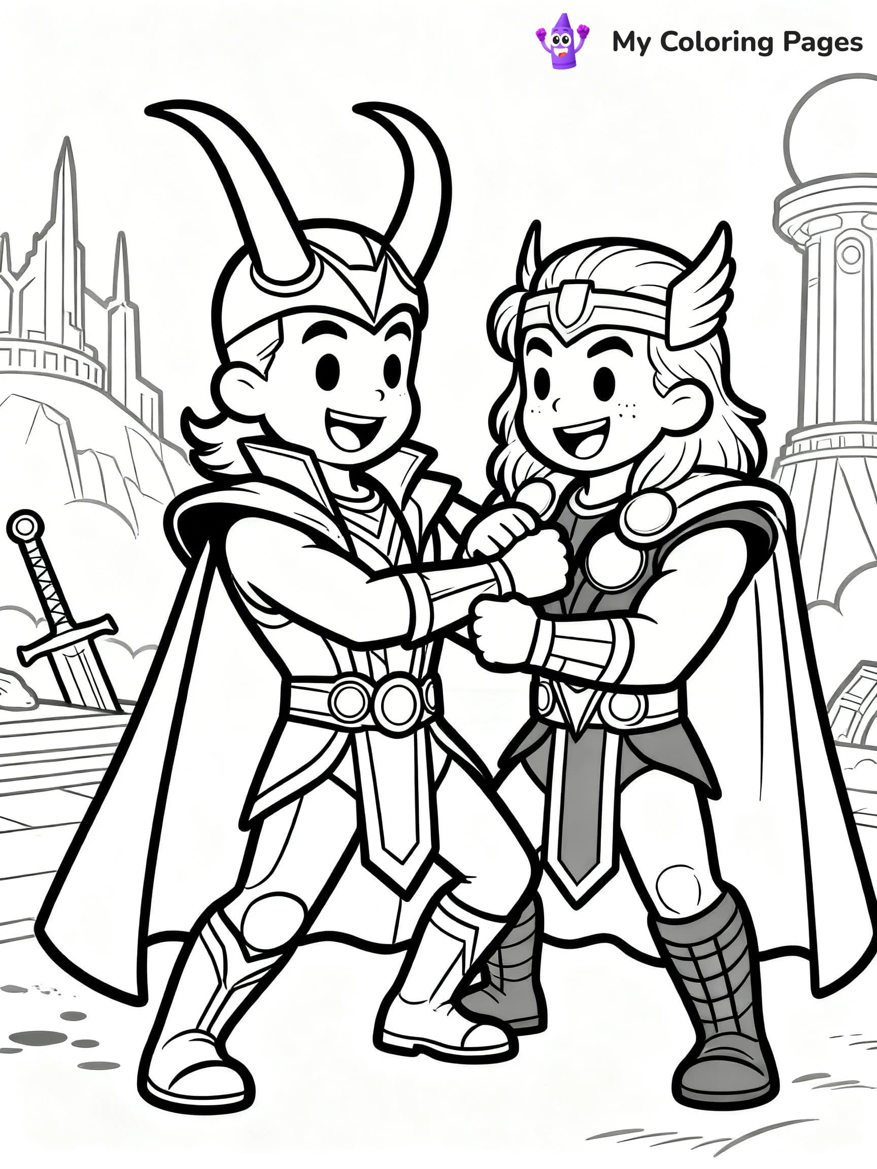 Loki Coloring Pages - 18