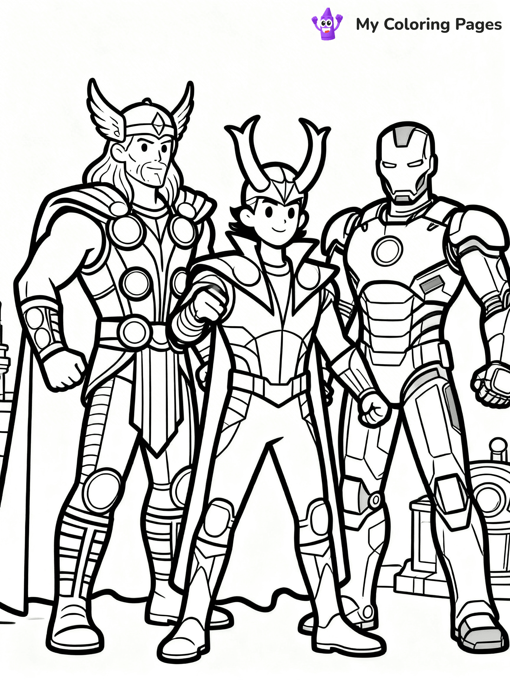 Loki Coloring Pages - 9