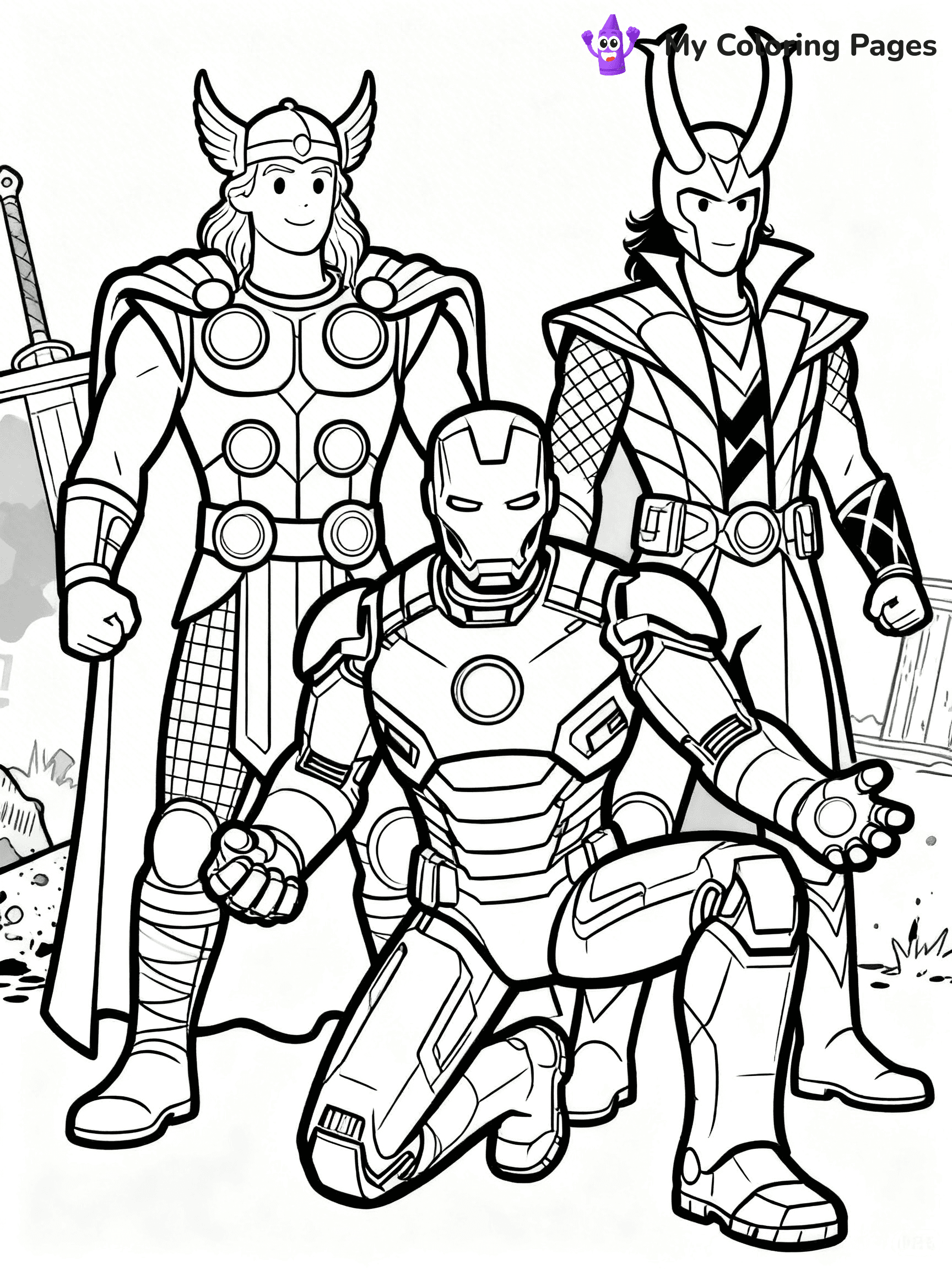 Loki Coloring Pages - 8