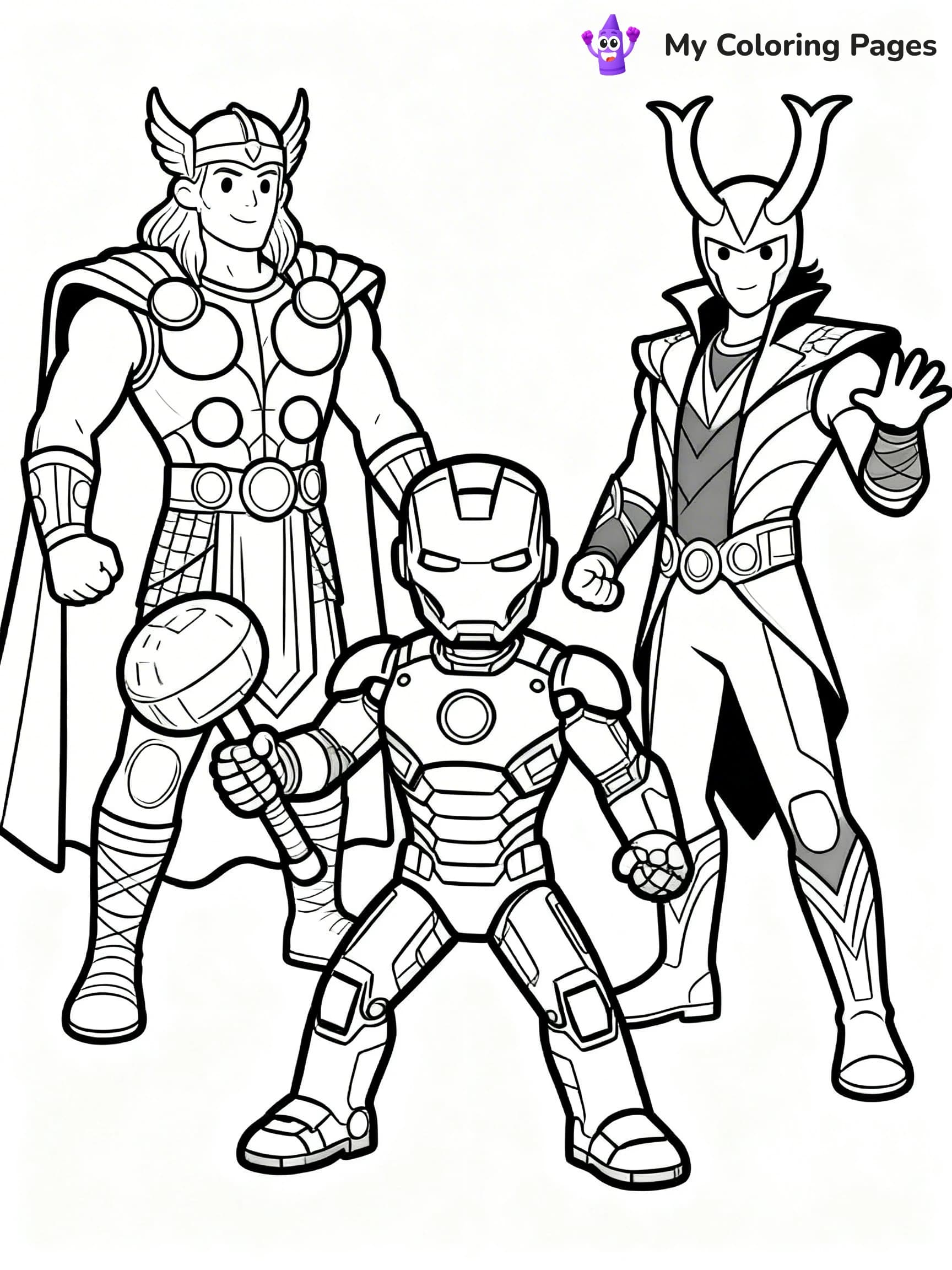 Loki Coloring Pages - 7
