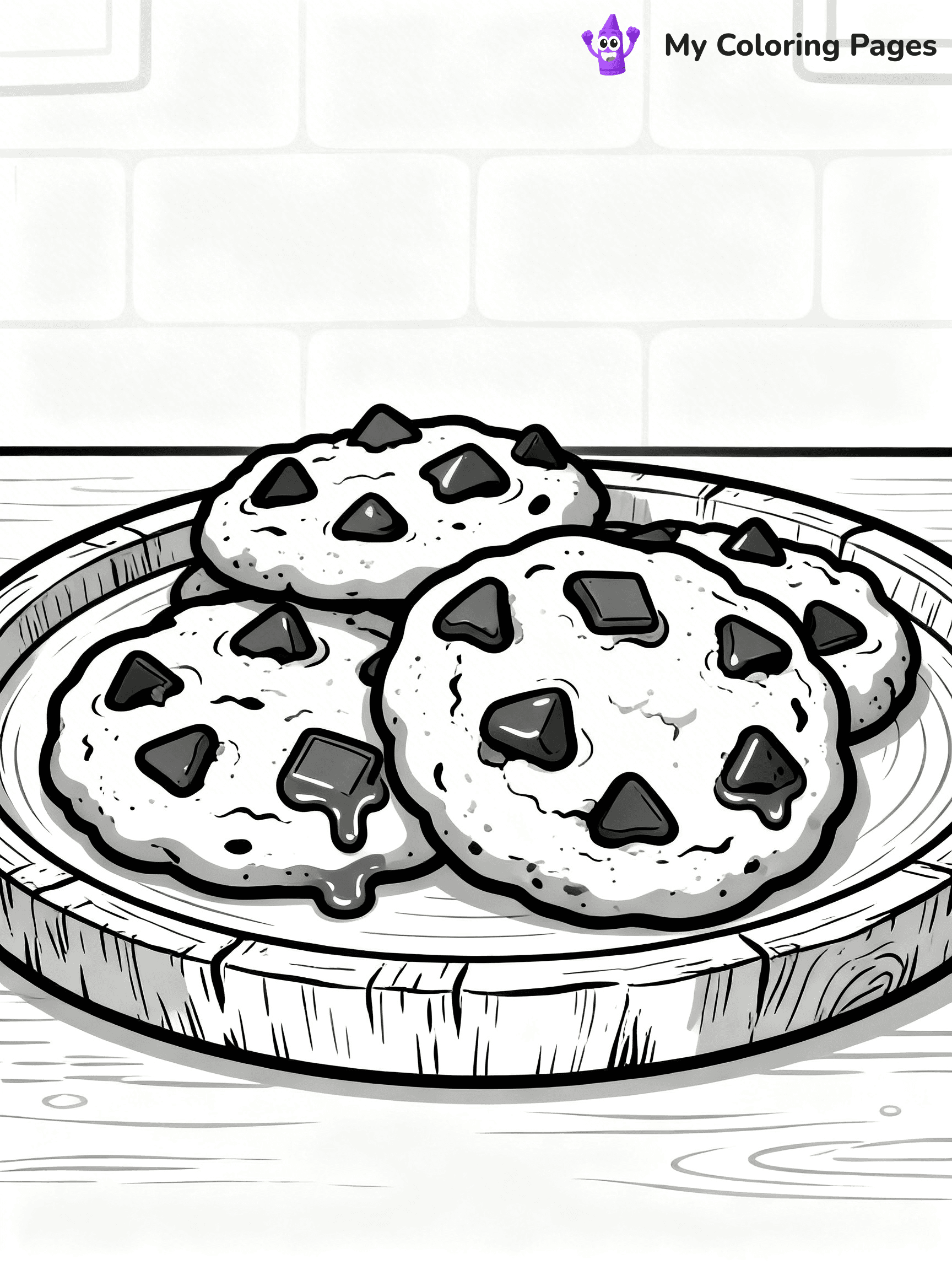 Cookie Coloring Pages - 123