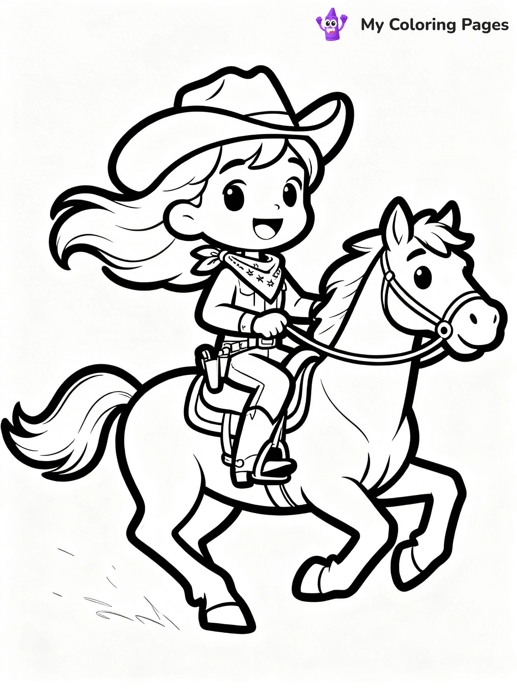 Western Coloring Pages - 34
