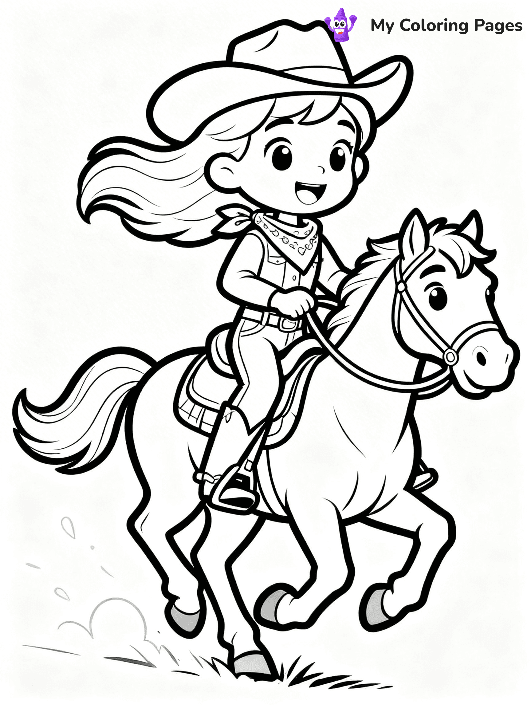 Western Coloring Pages - 33