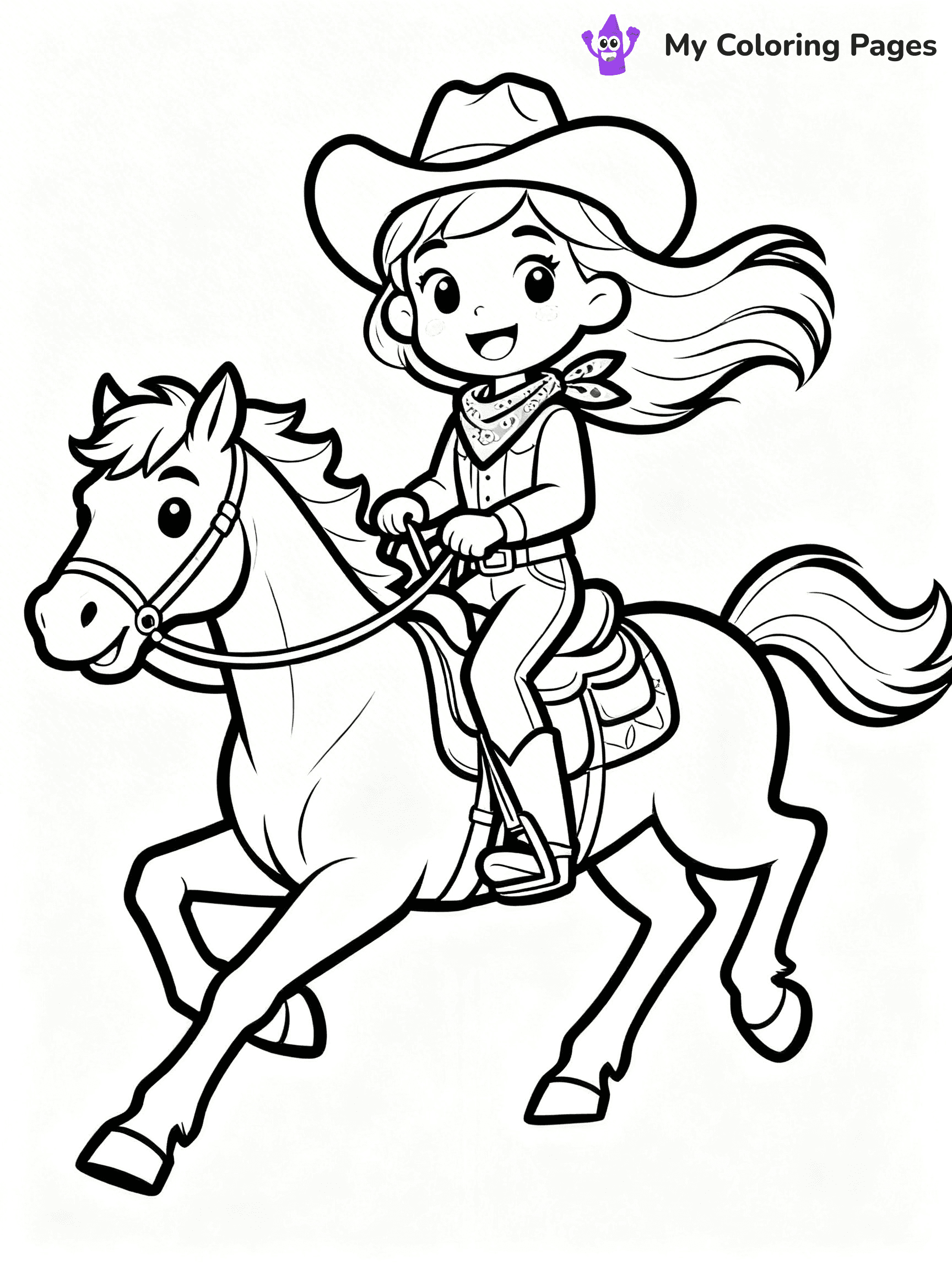 Western Coloring Pages - 31
