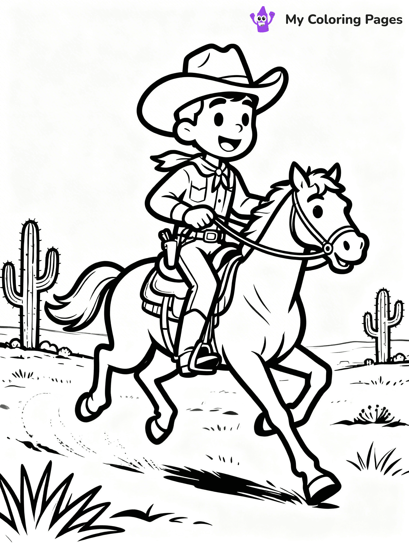 Western Coloring Pages - 20