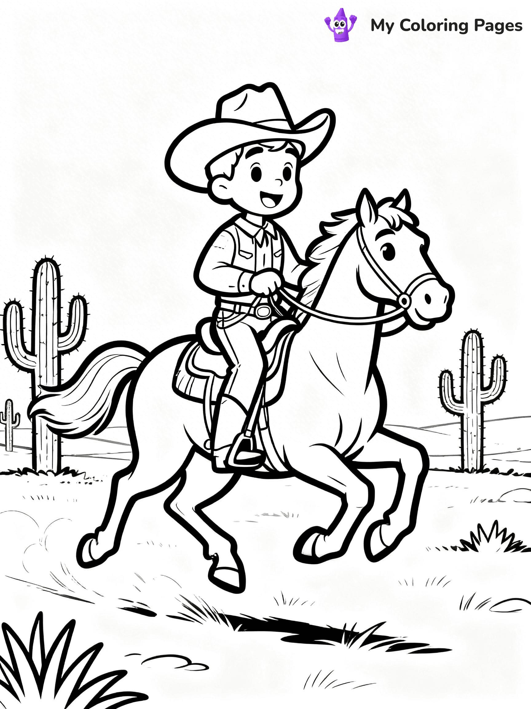 Western Coloring Pages - 19