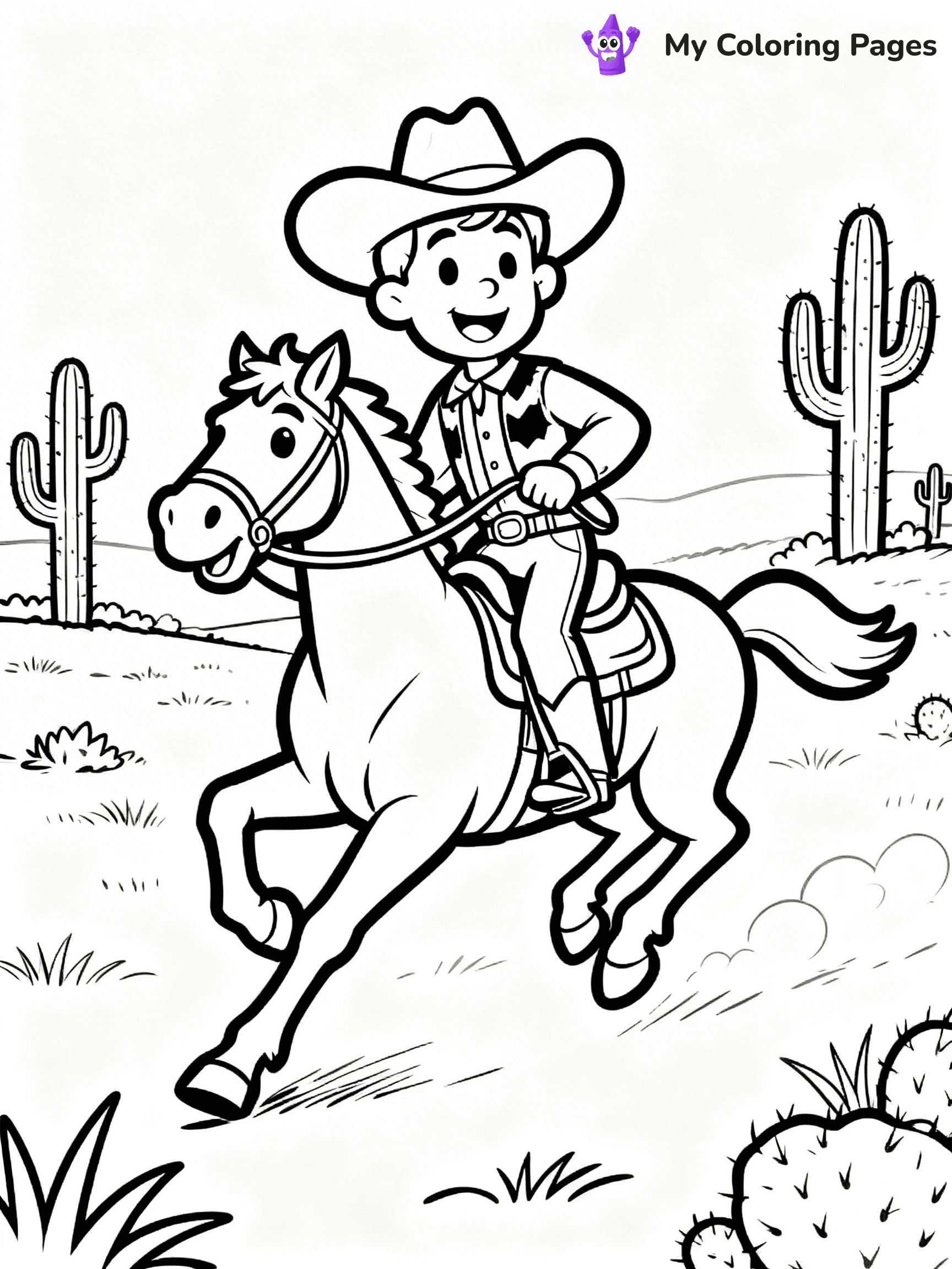 Western Coloring Pages - 18