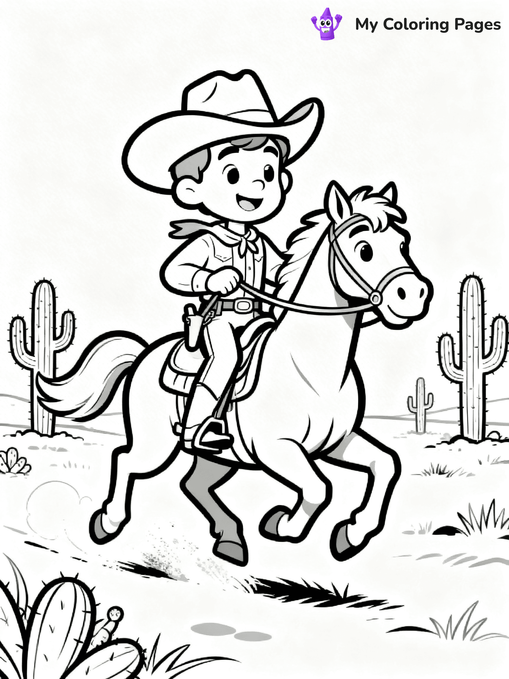 Western Coloring Pages - 15