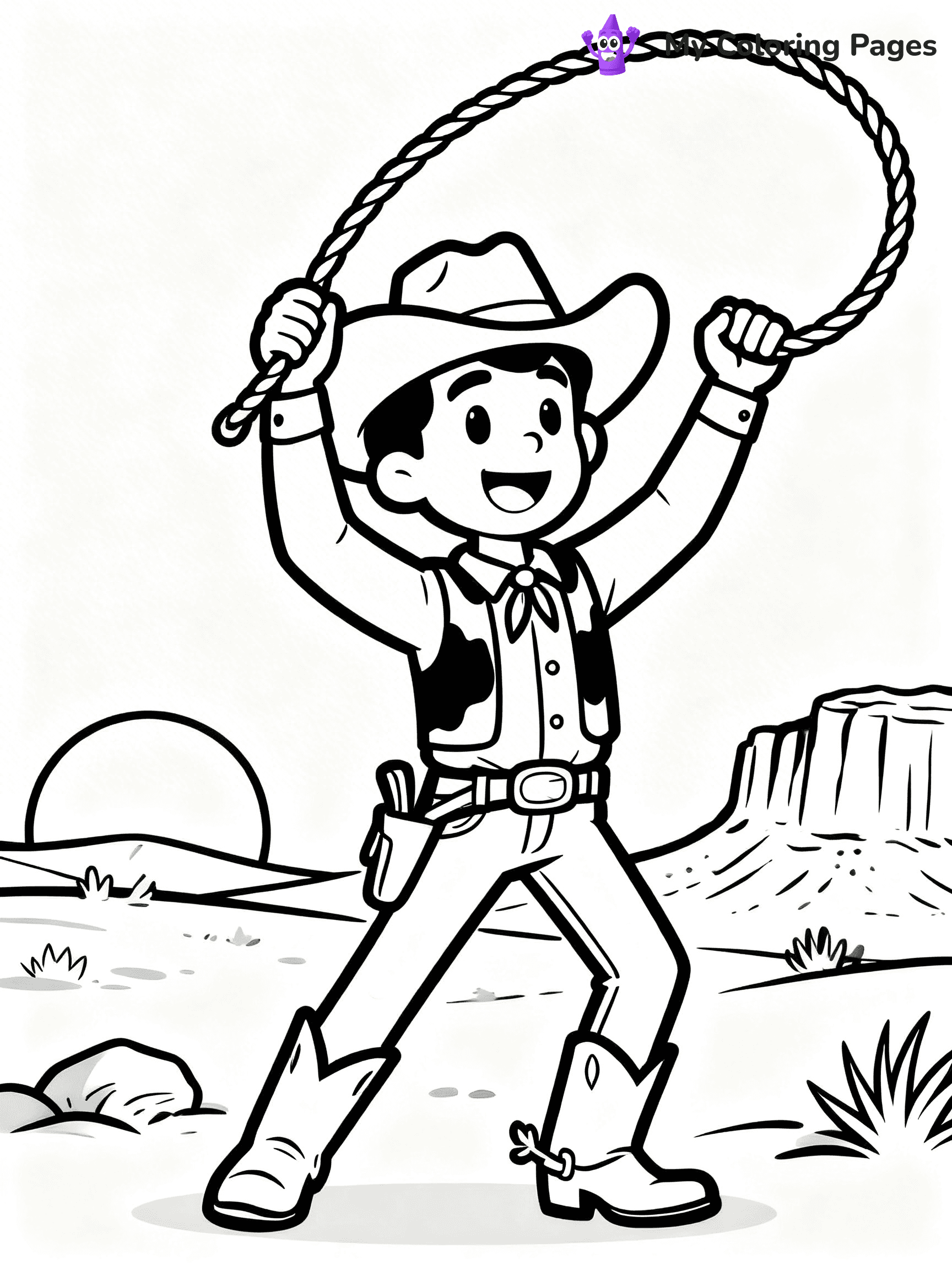 Western Coloring Pages - 7