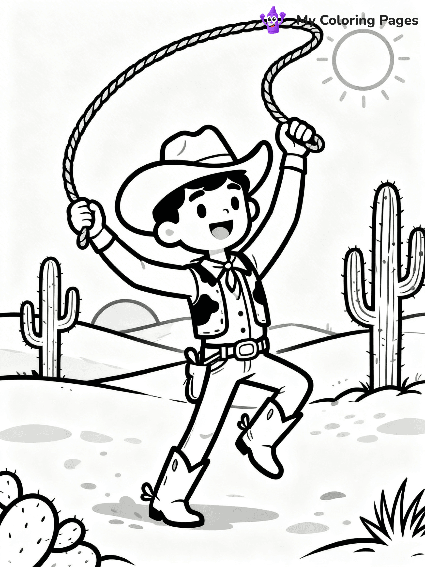 Western Coloring Pages - 4