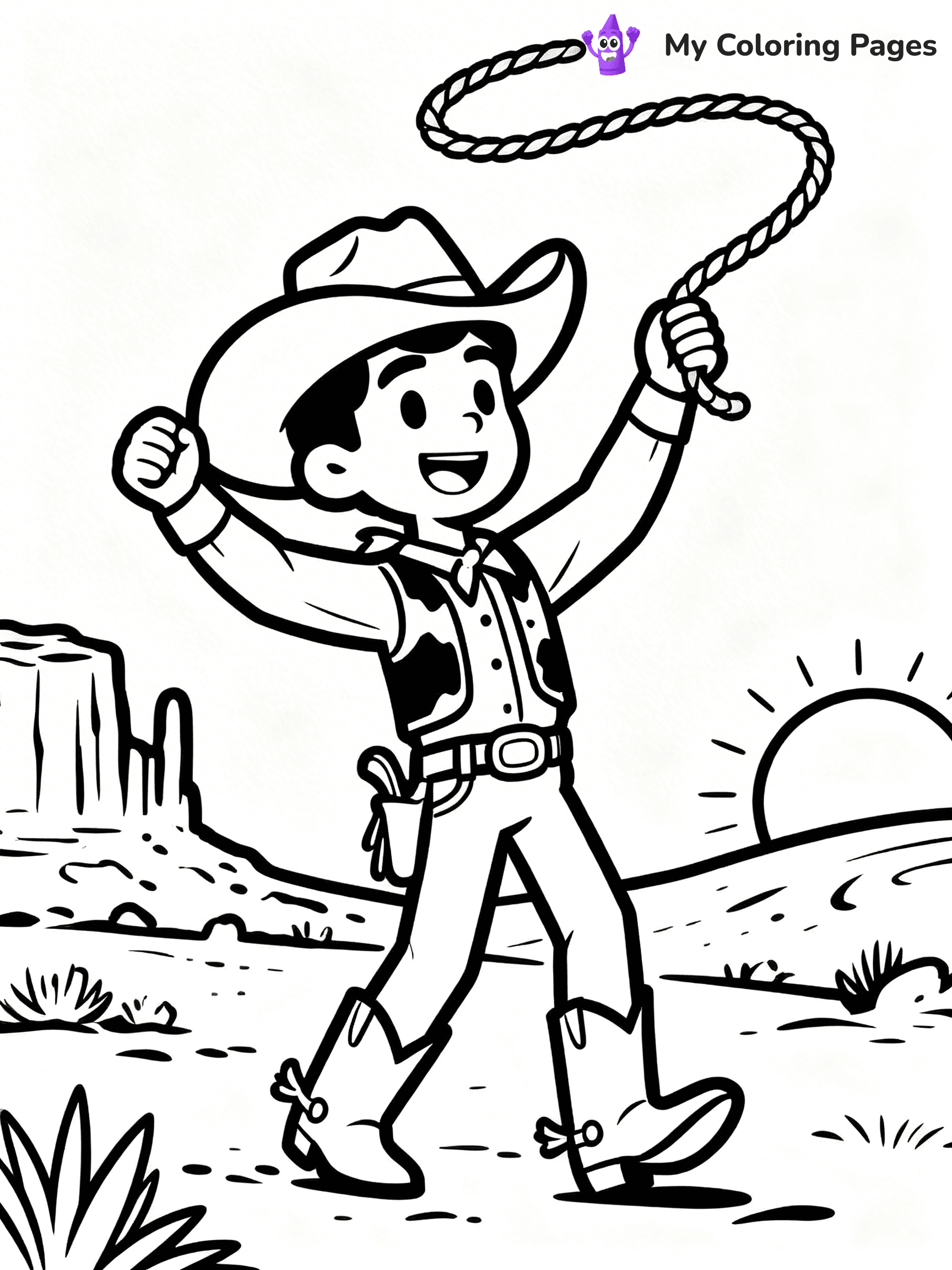 Western Coloring Pages - 2