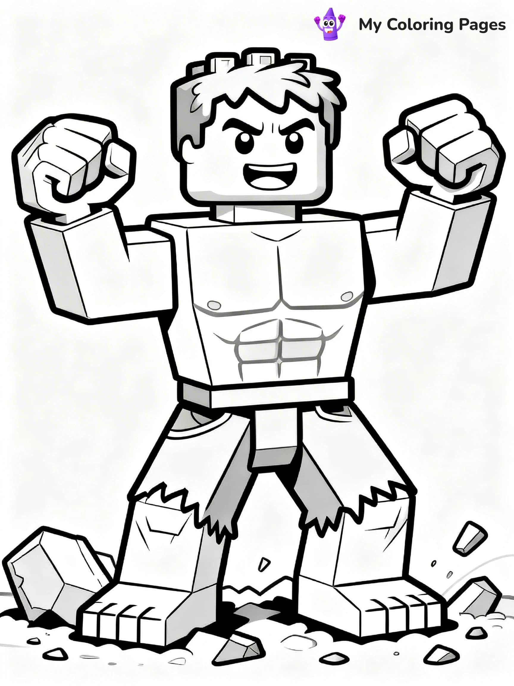Lego Superhero Coloring Pages - 20