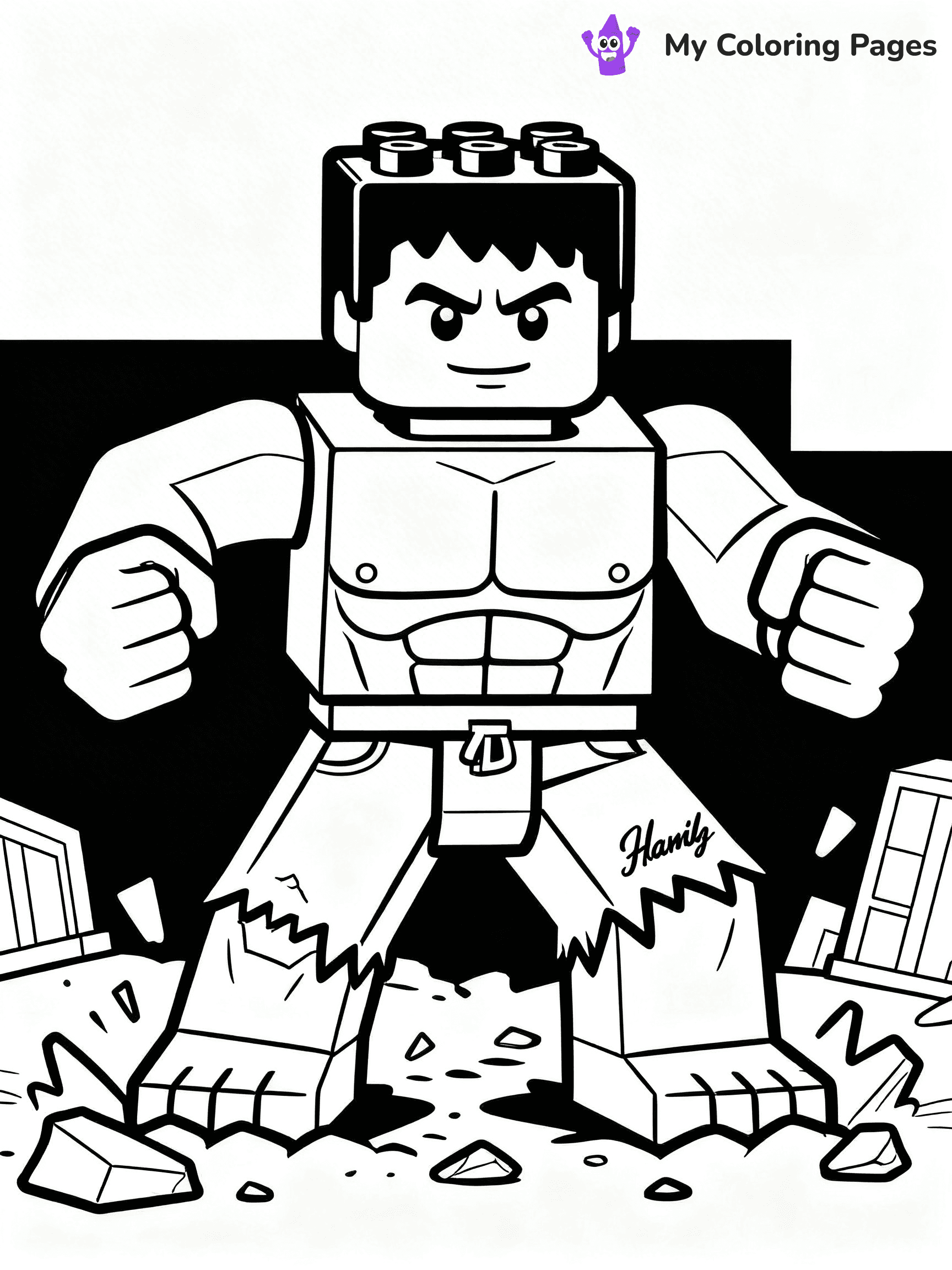 Lego Superhero Coloring Pages - 19