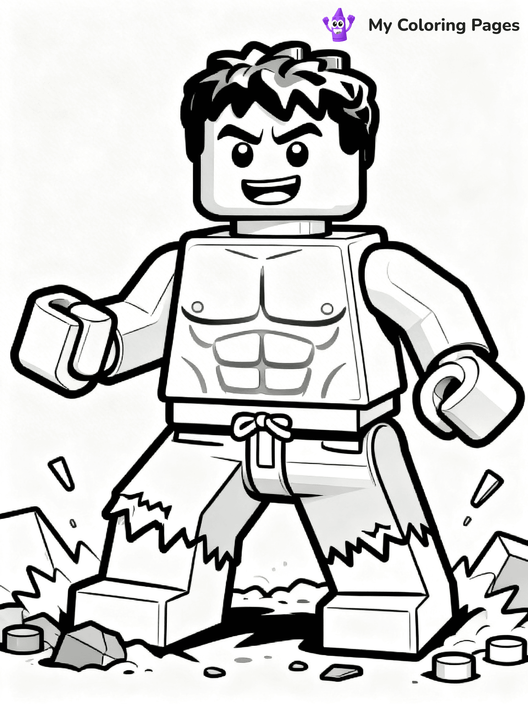 Lego Superhero Coloring Pages - 18