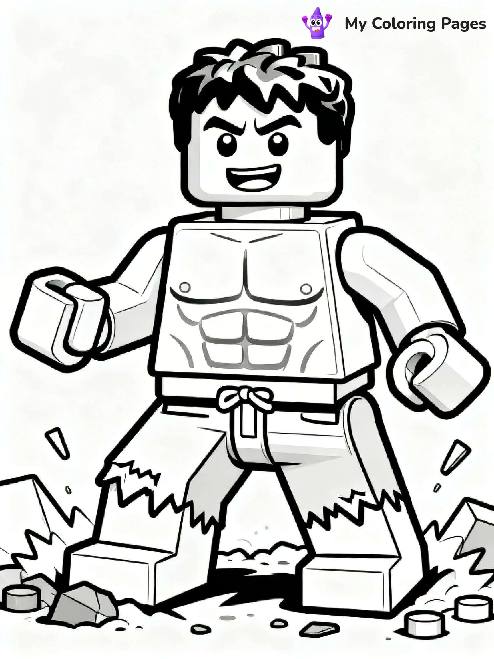 Lego Superhero Coloring Pages - 18