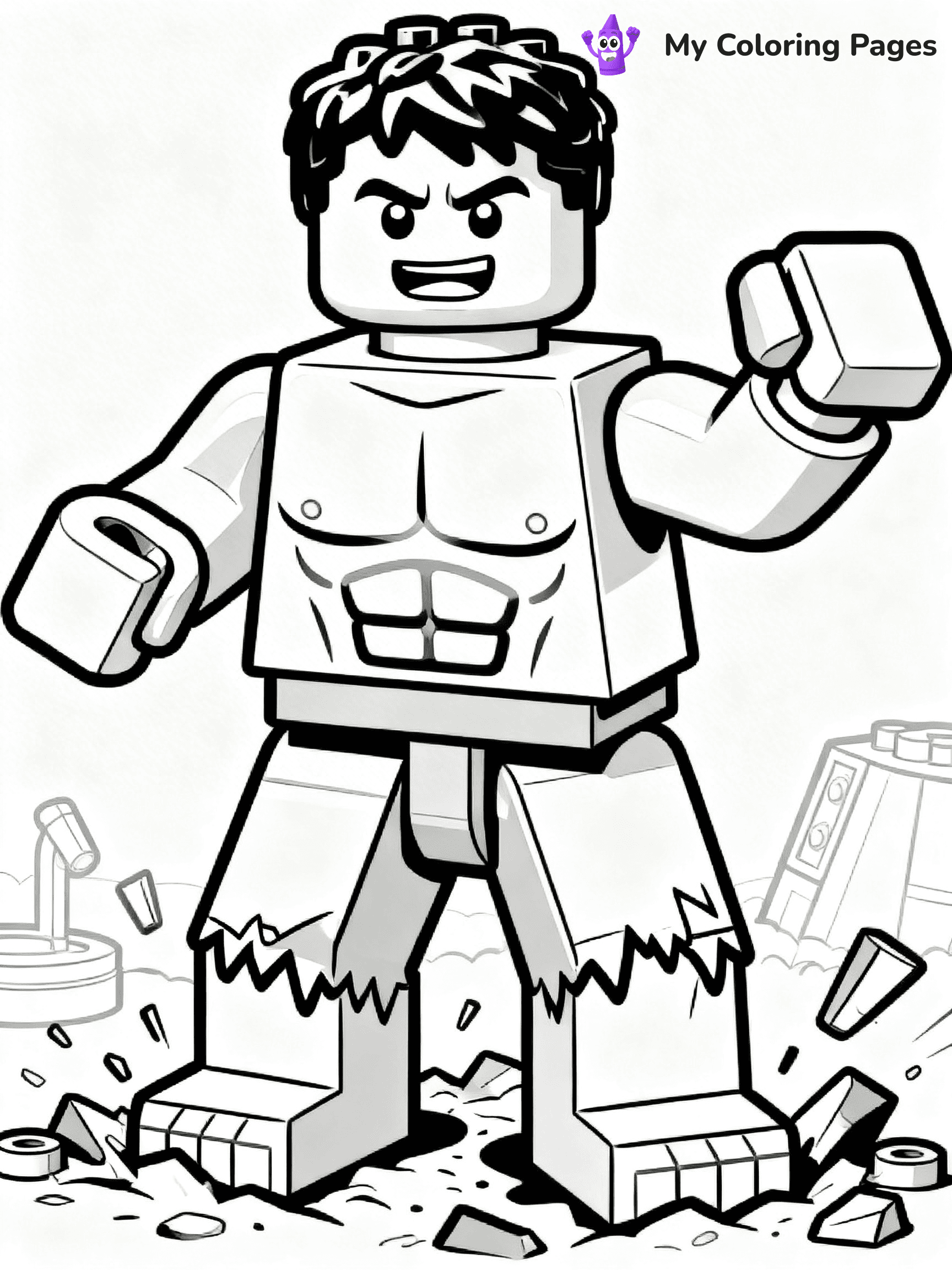 Lego Superhero Coloring Pages - 17