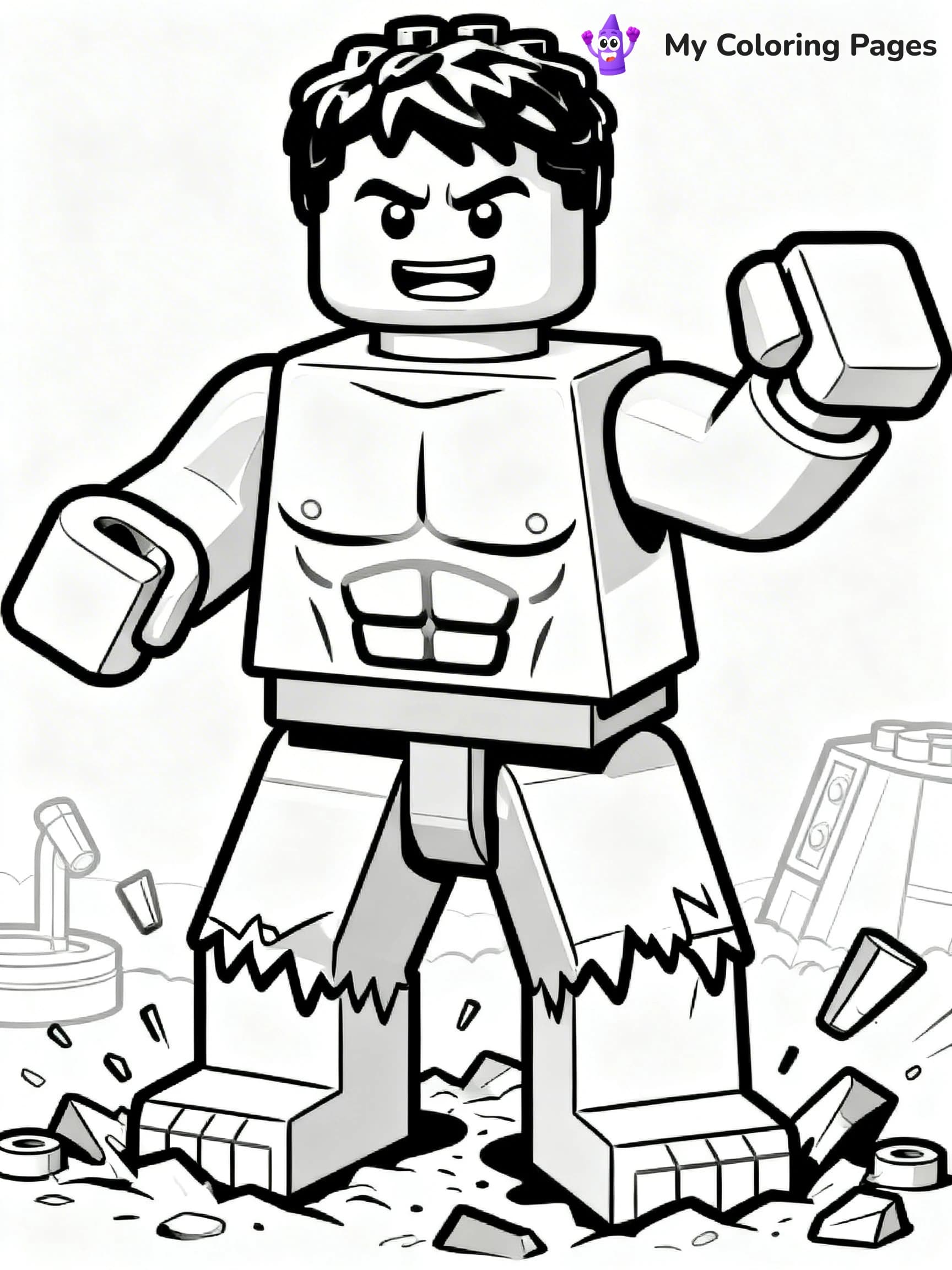 Lego Superhero Coloring Pages - 17