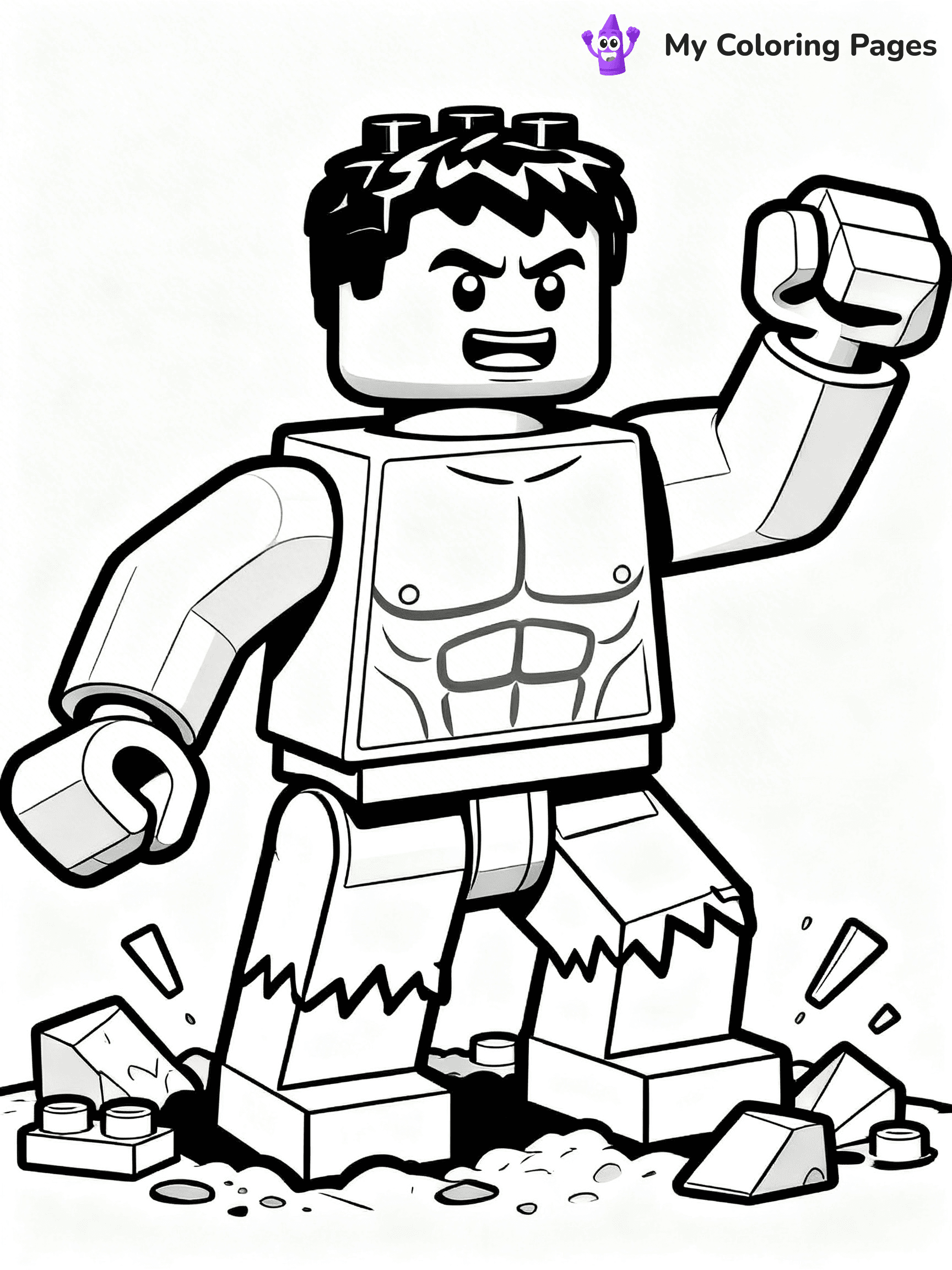 Lego Superhero Coloring Pages - 16