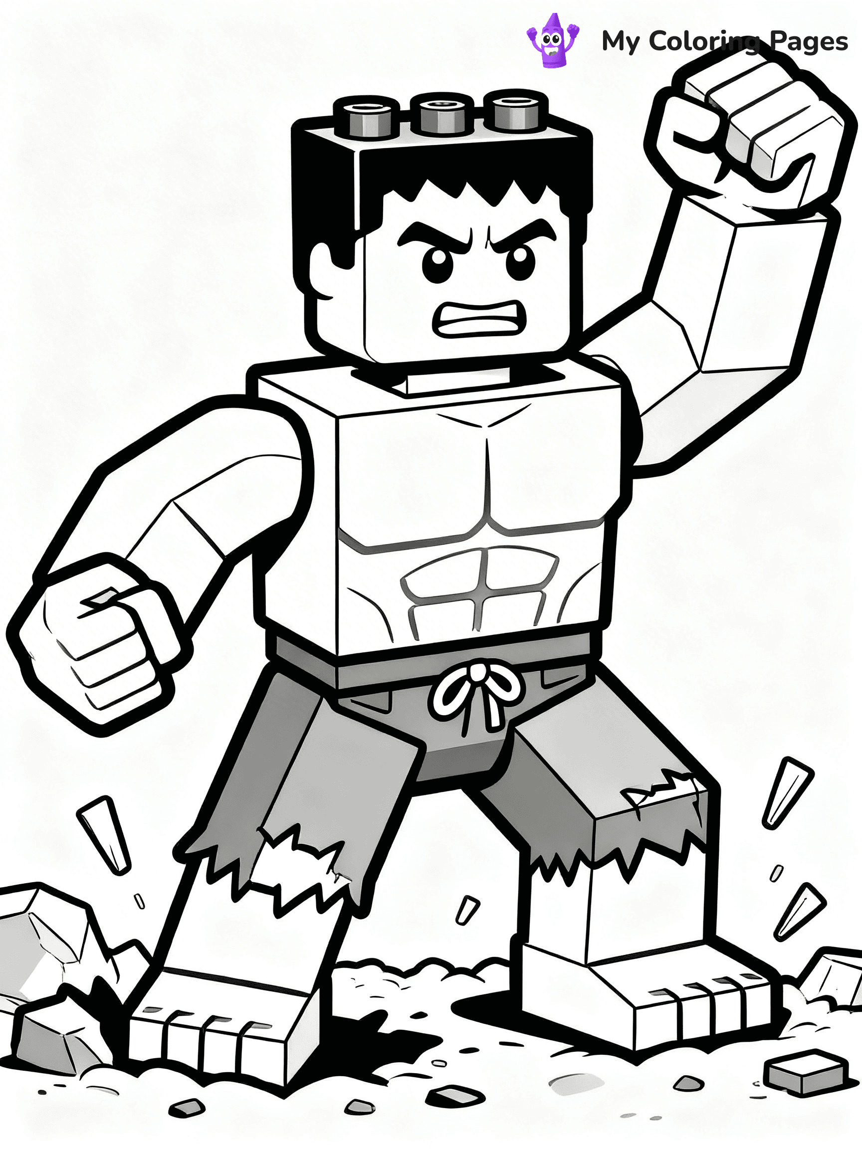 Lego Superhero Coloring Pages - 15