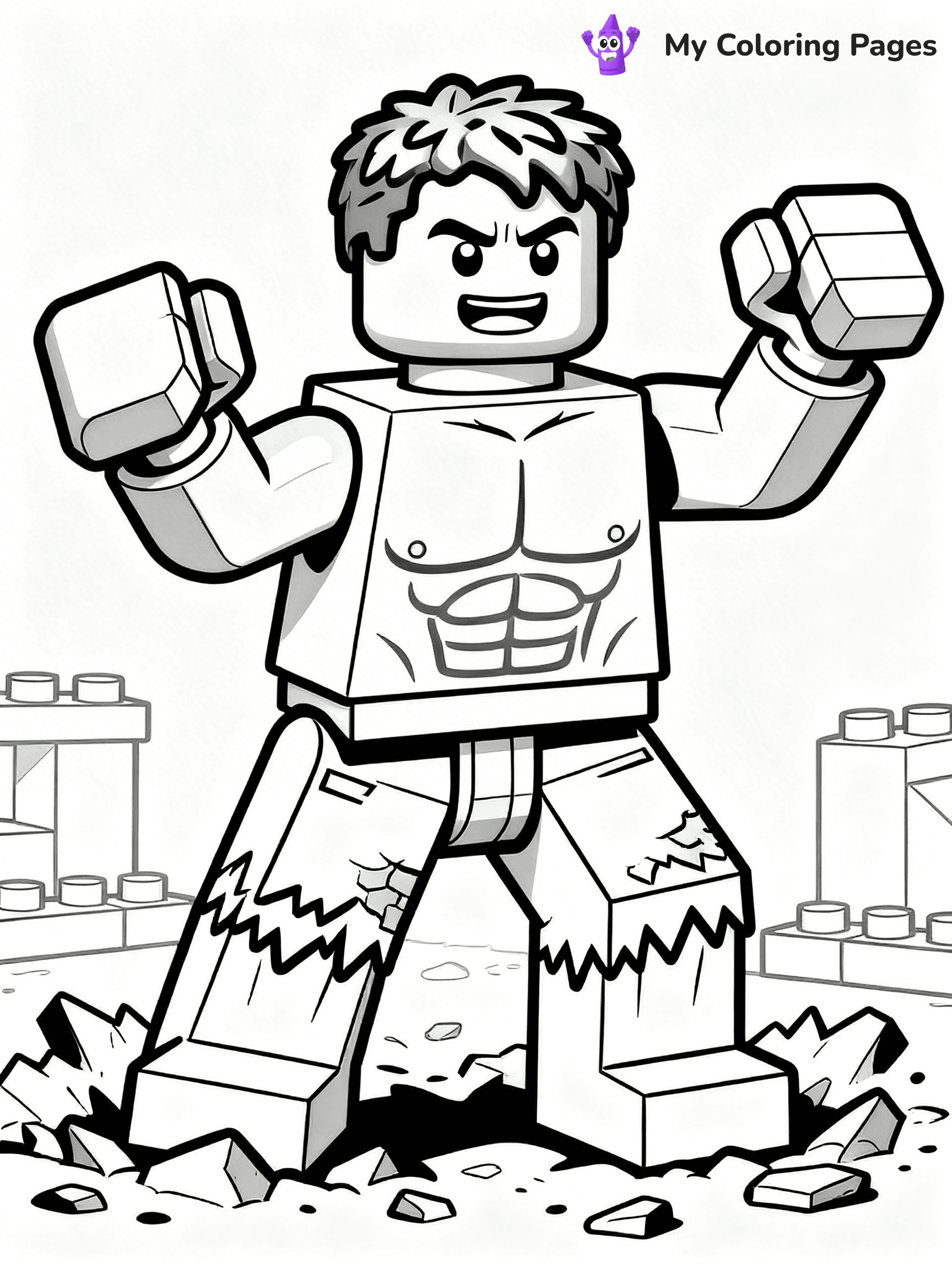 Lego Superhero Coloring Pages - 14
