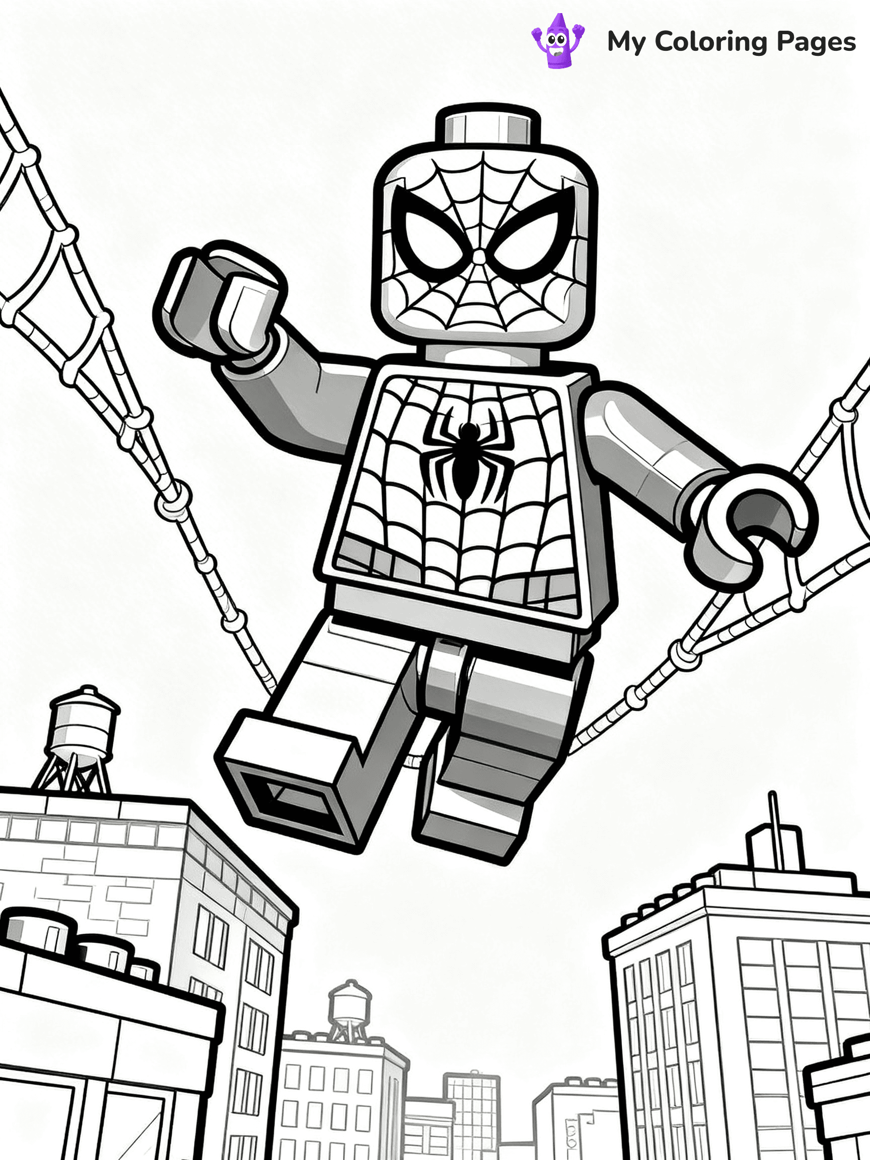 Lego Superhero Coloring Pages - 12