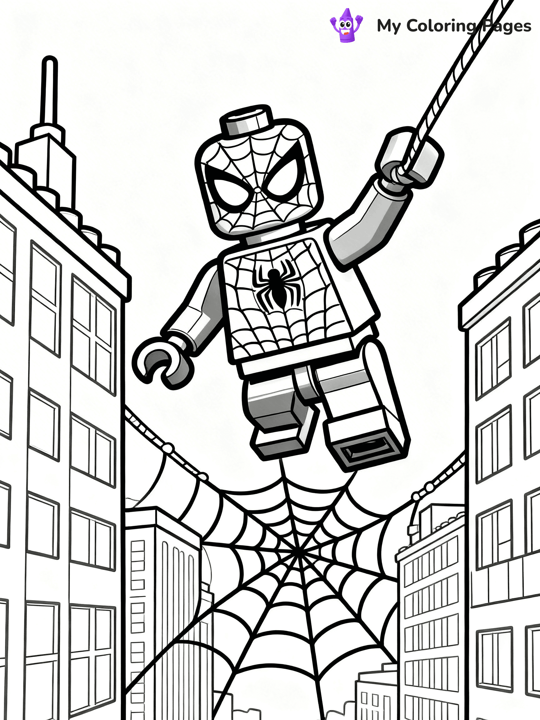 Lego Superhero Coloring Pages - 10