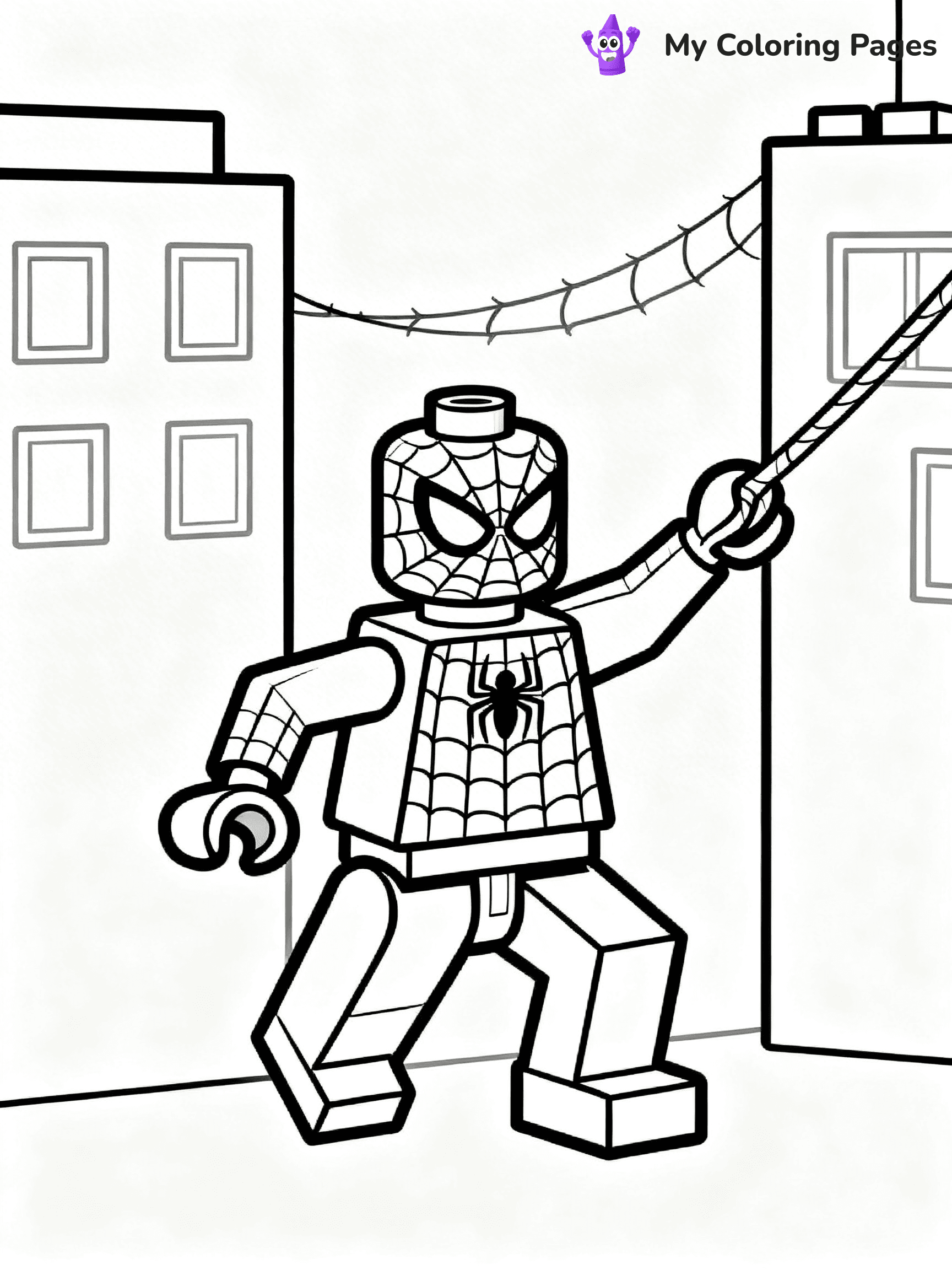 Lego Superhero Coloring Pages - 9