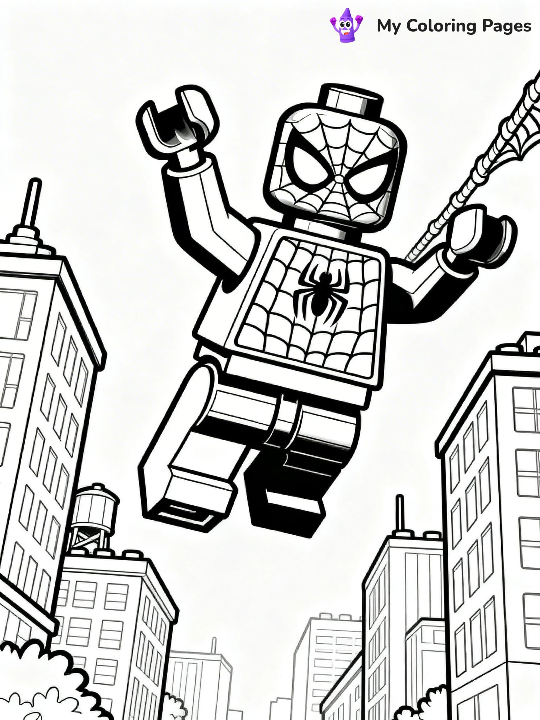 Lego Superhero Coloring Pages - 8
