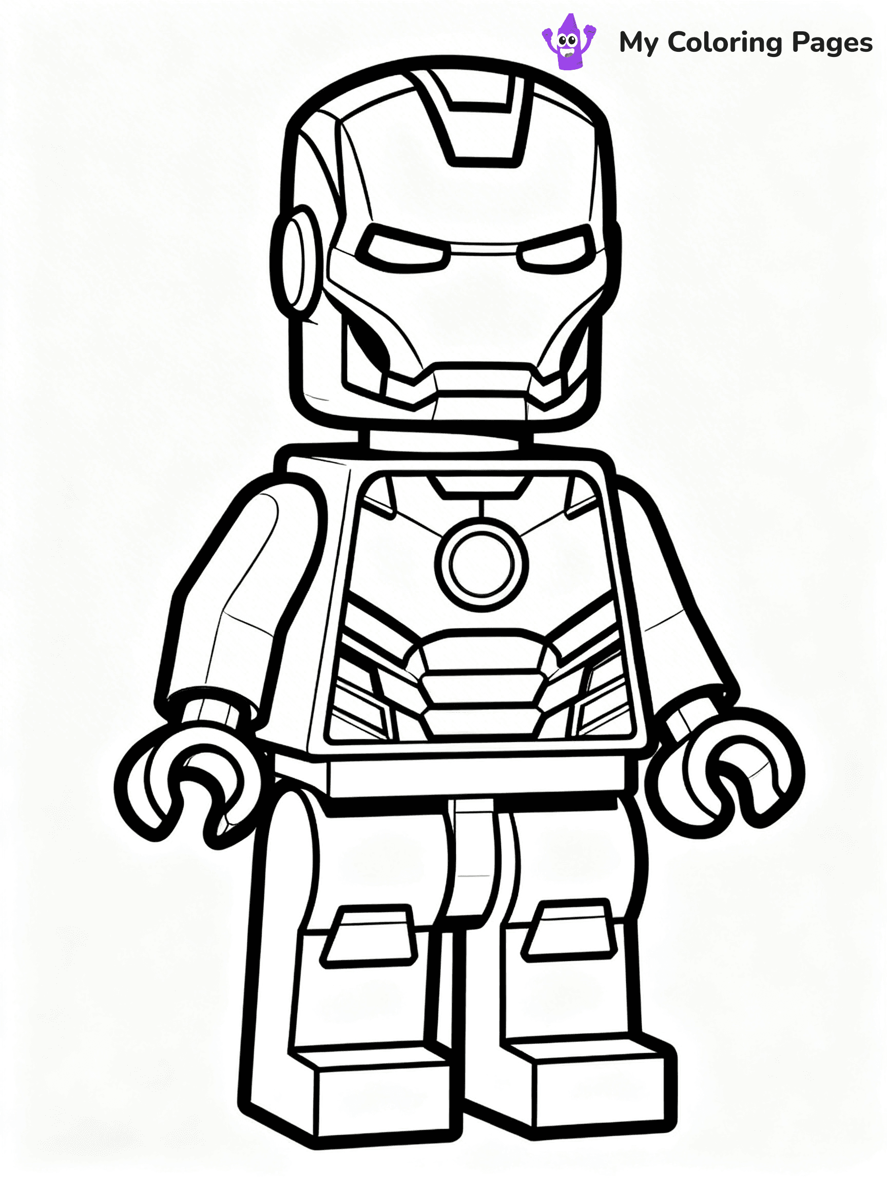 Lego Superhero Coloring Pages - 7