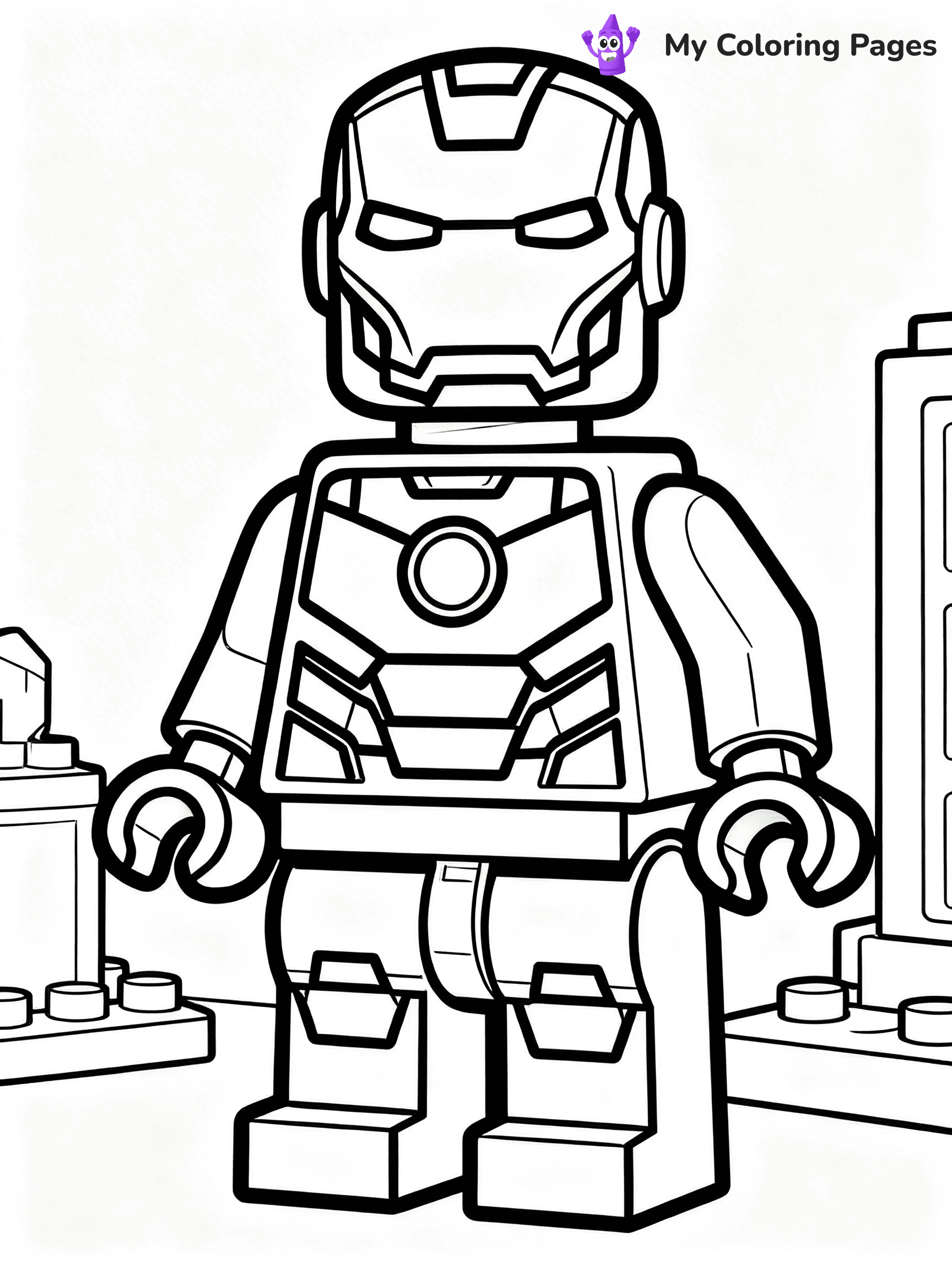 Lego Superhero Coloring Pages - 6