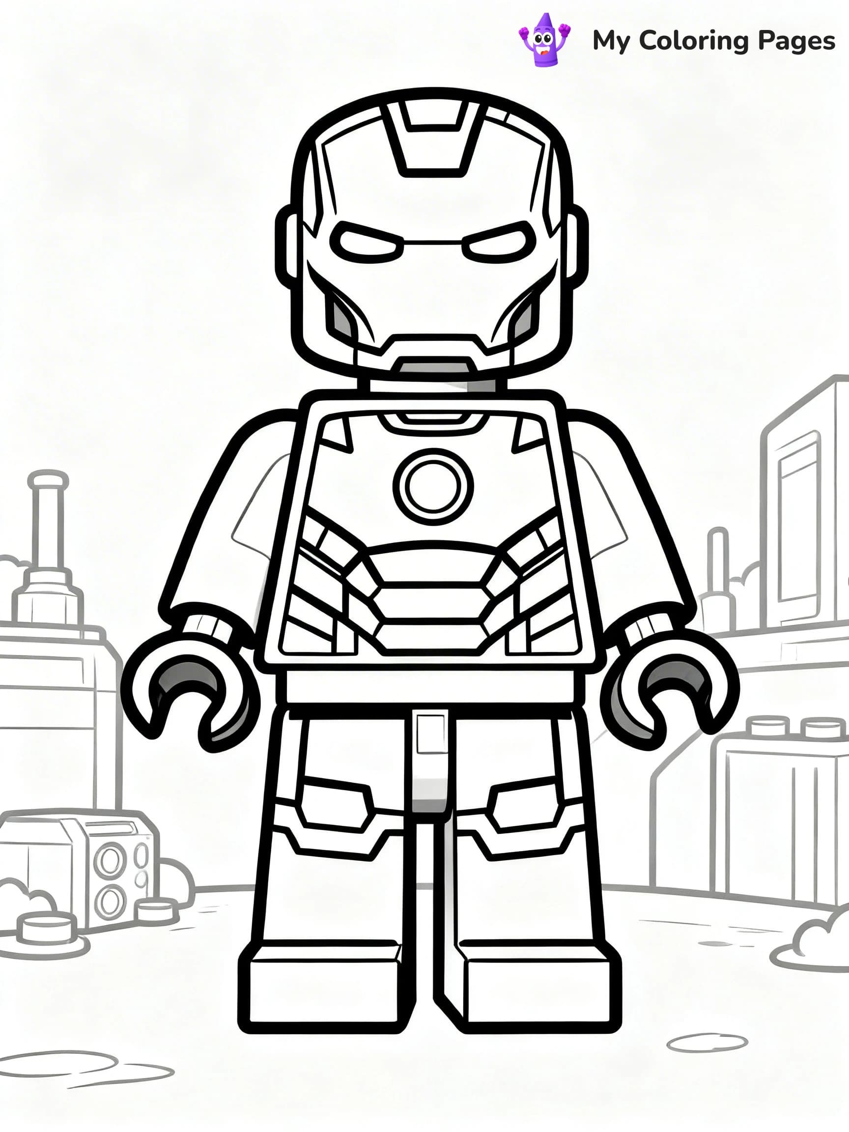 Lego Superhero Coloring Pages - 4