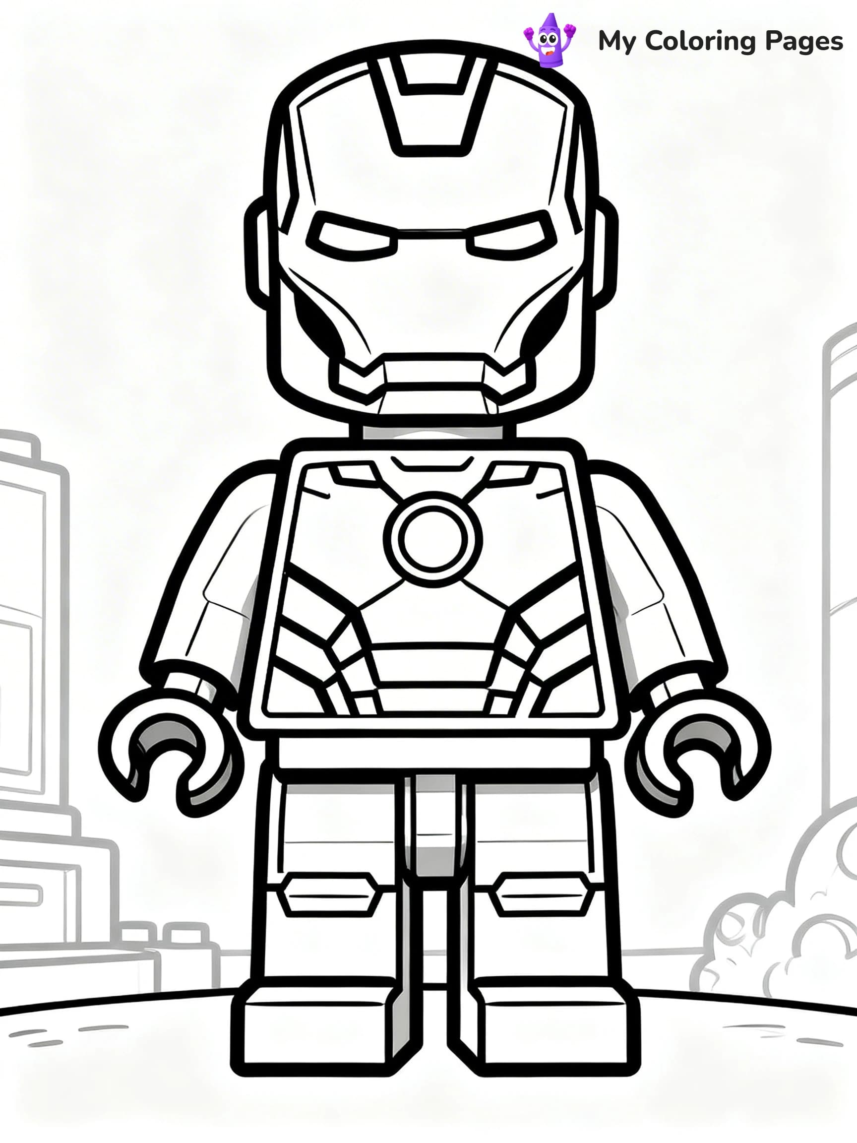 Lego Superhero Coloring Pages - 3