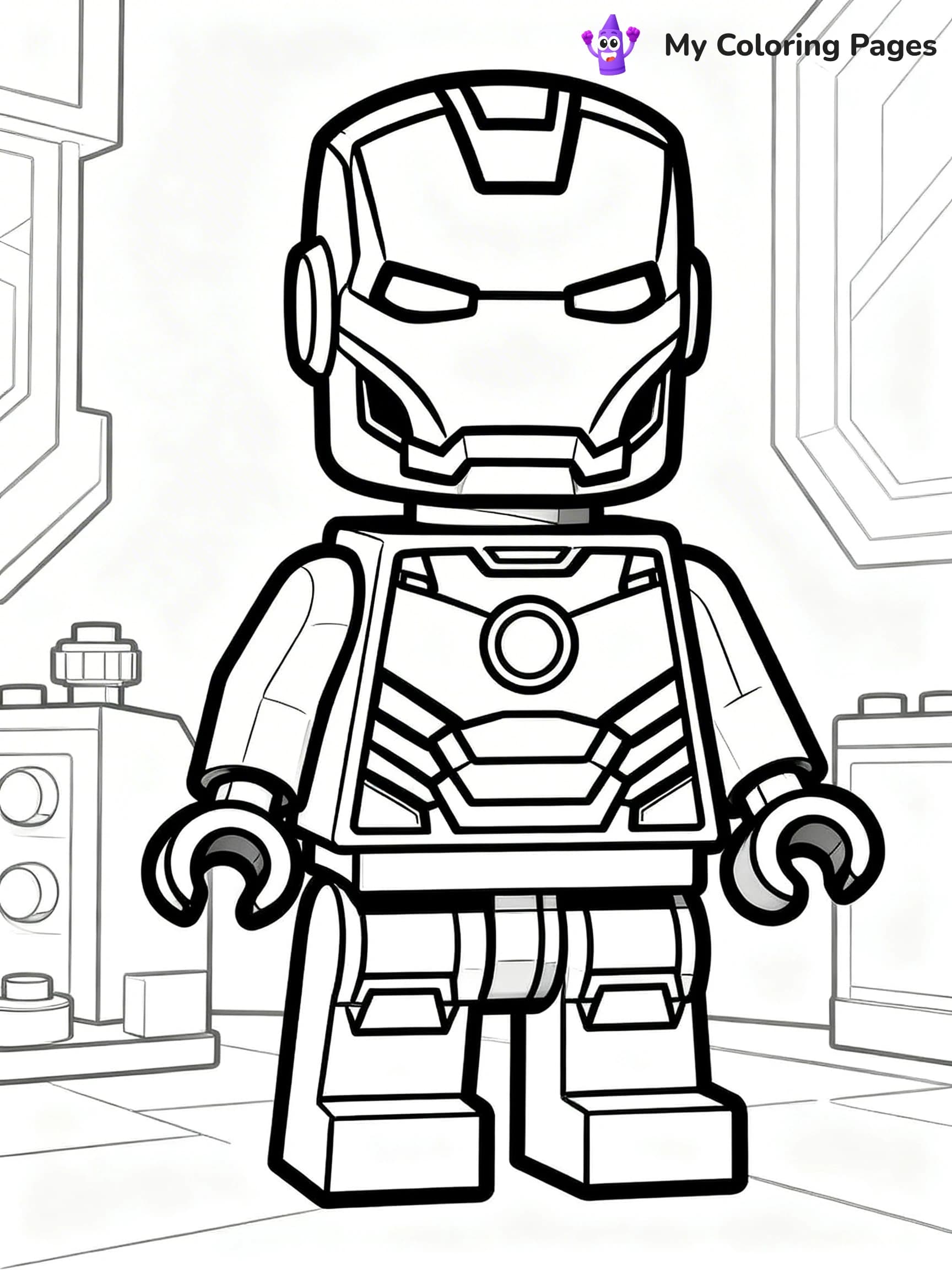 Lego Superhero Coloring Pages - 2