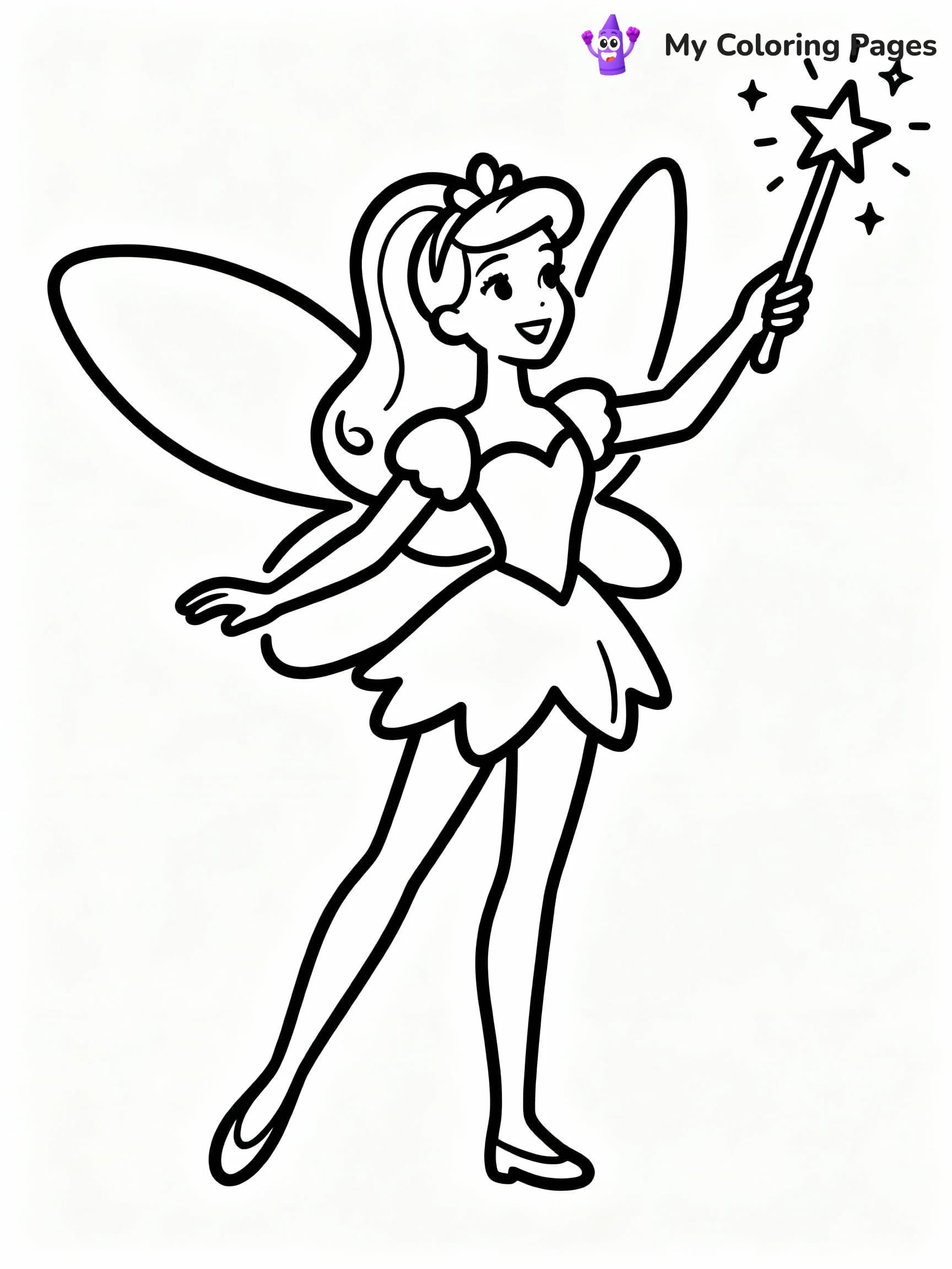 Fairy Coloring Pages - 22