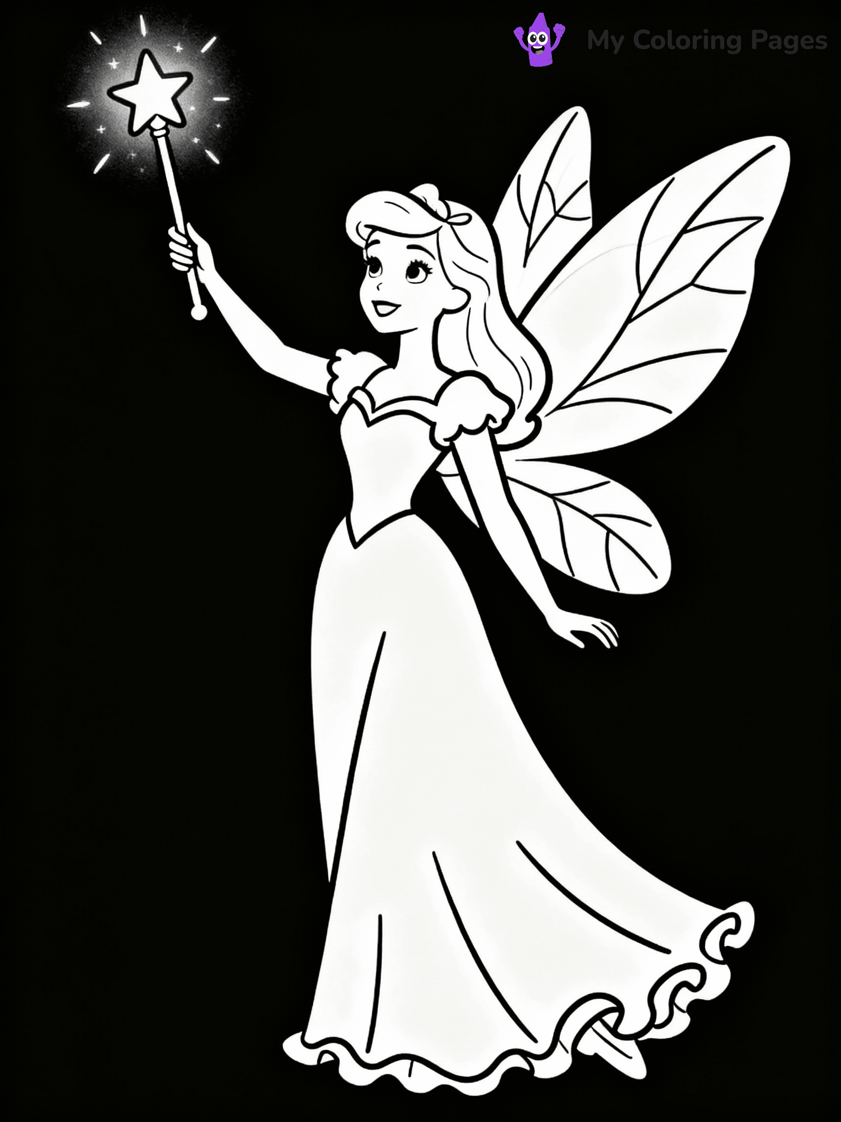 Fairy Coloring Pages - 21