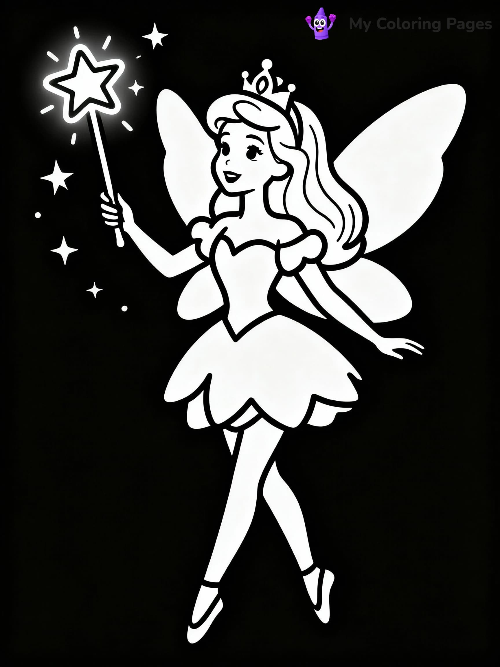 Fairy Coloring Pages - 20