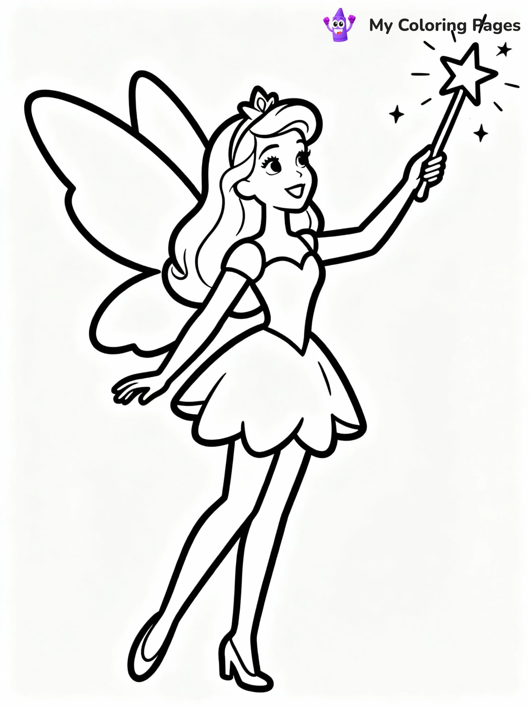 Fairy Coloring Pages - 18