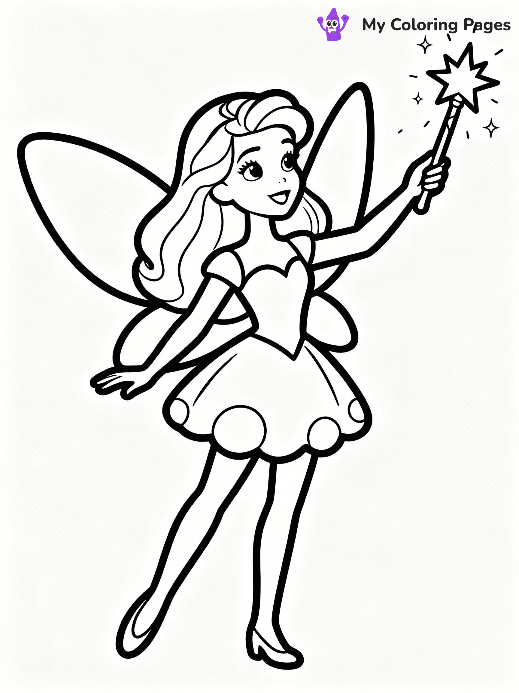 Fairy Coloring Pages - 17