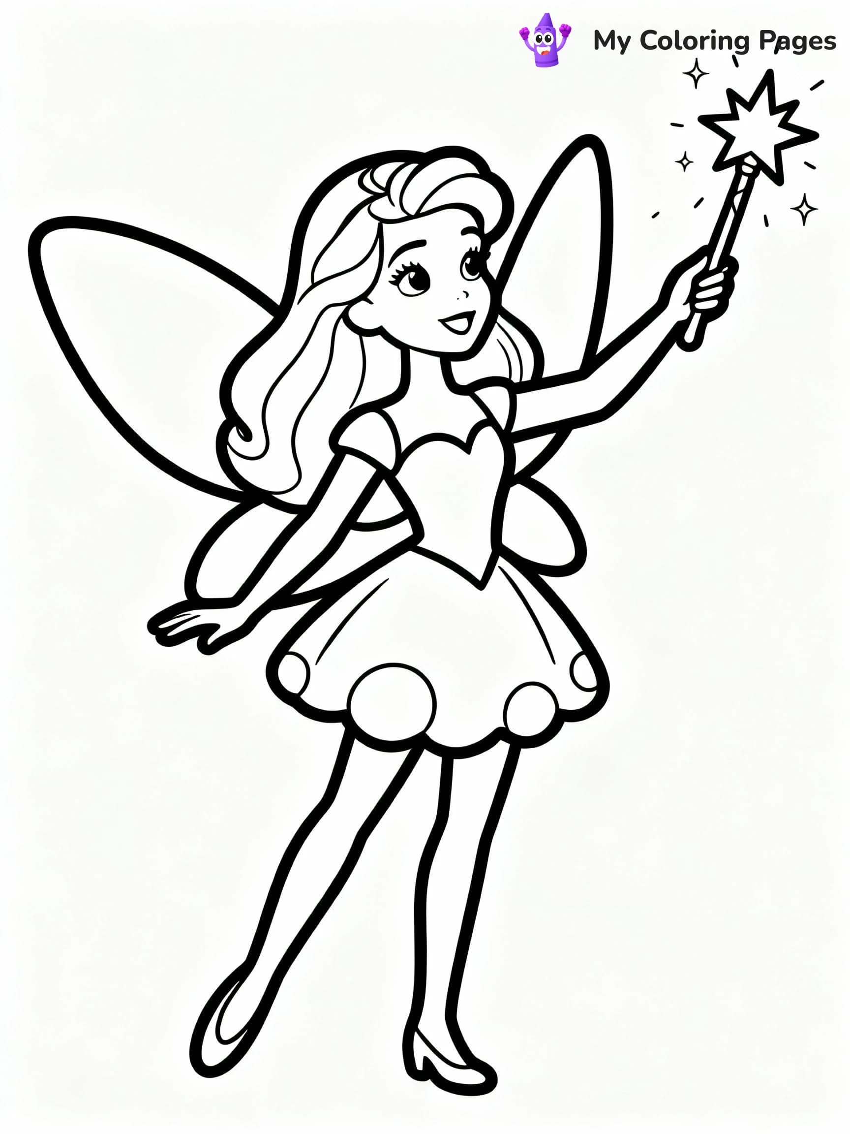 Fairy Coloring Pages - 17
