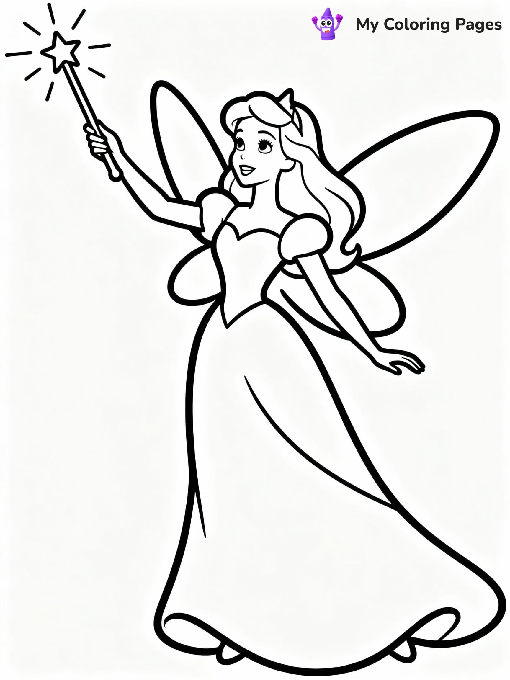 Fairy Coloring Pages - 16