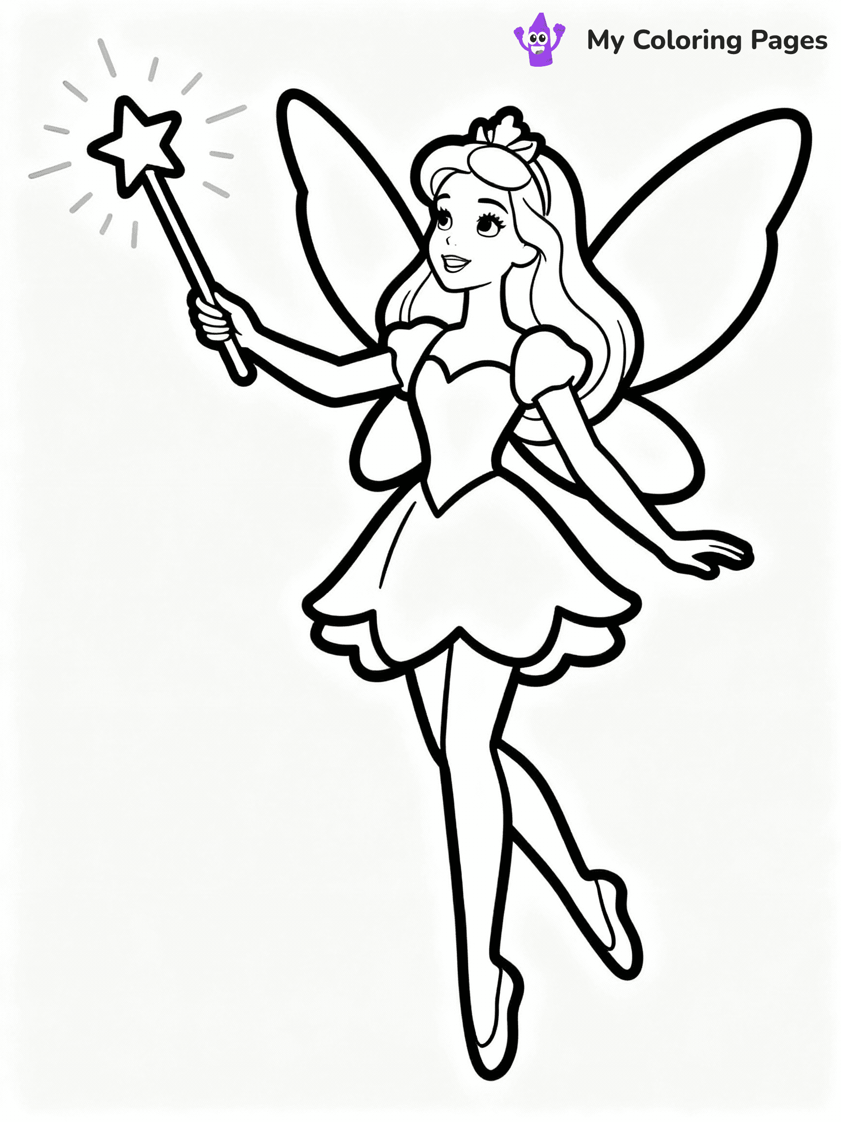 Fairy Coloring Pages - 15