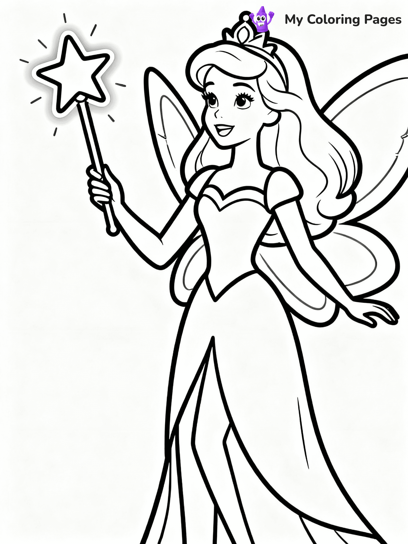 Fairy Coloring Pages - 14