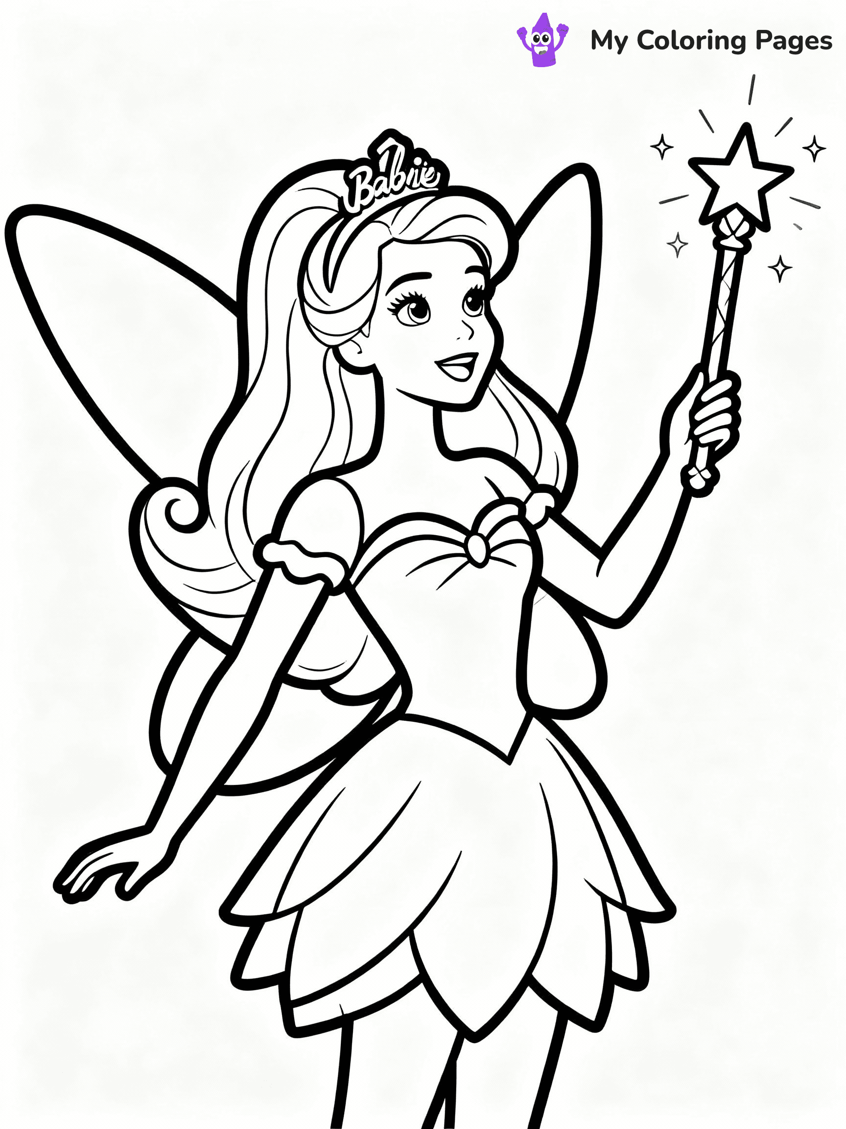 Fairy Coloring Pages - 12