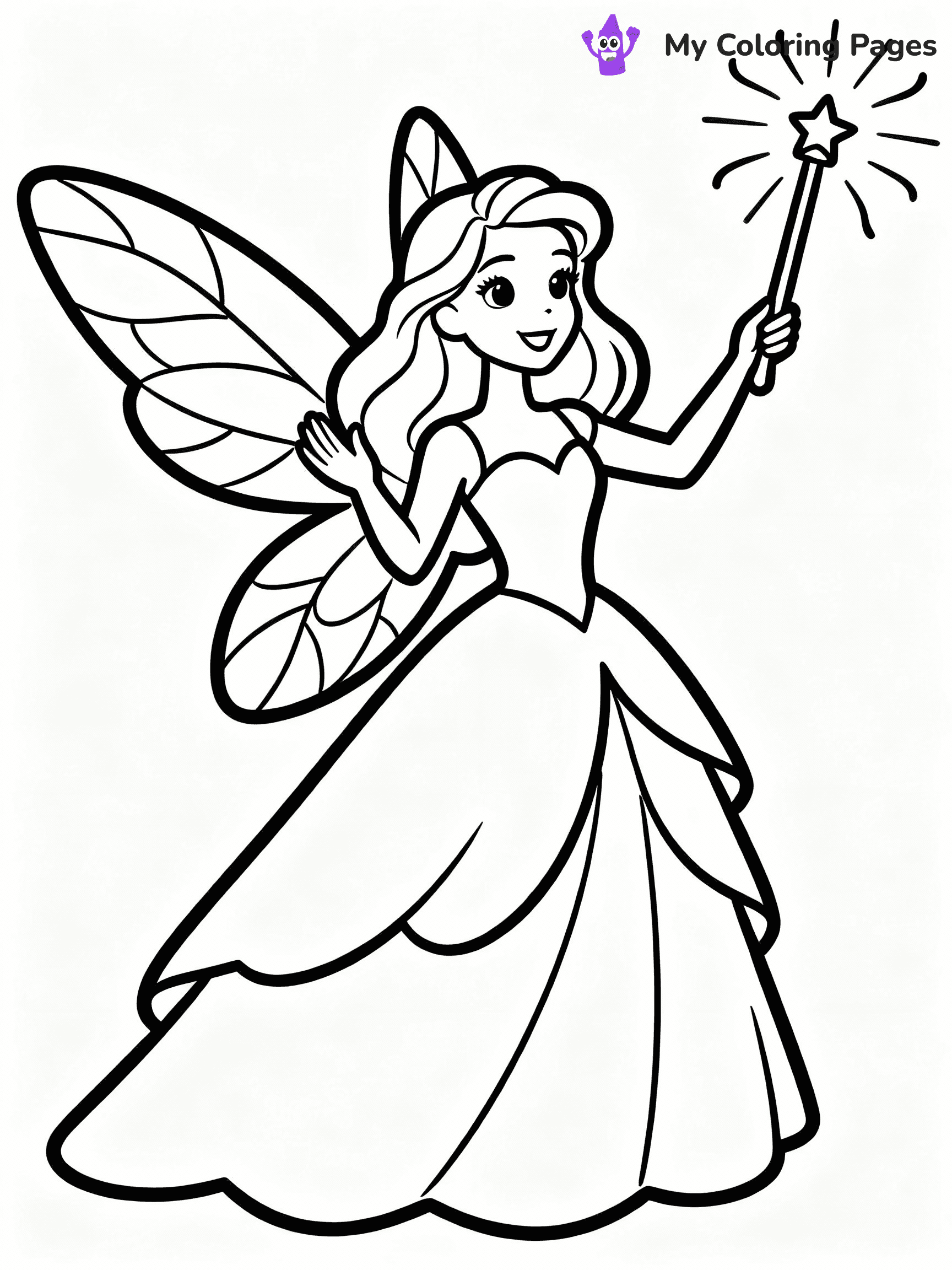 Fairy Coloring Pages - 11