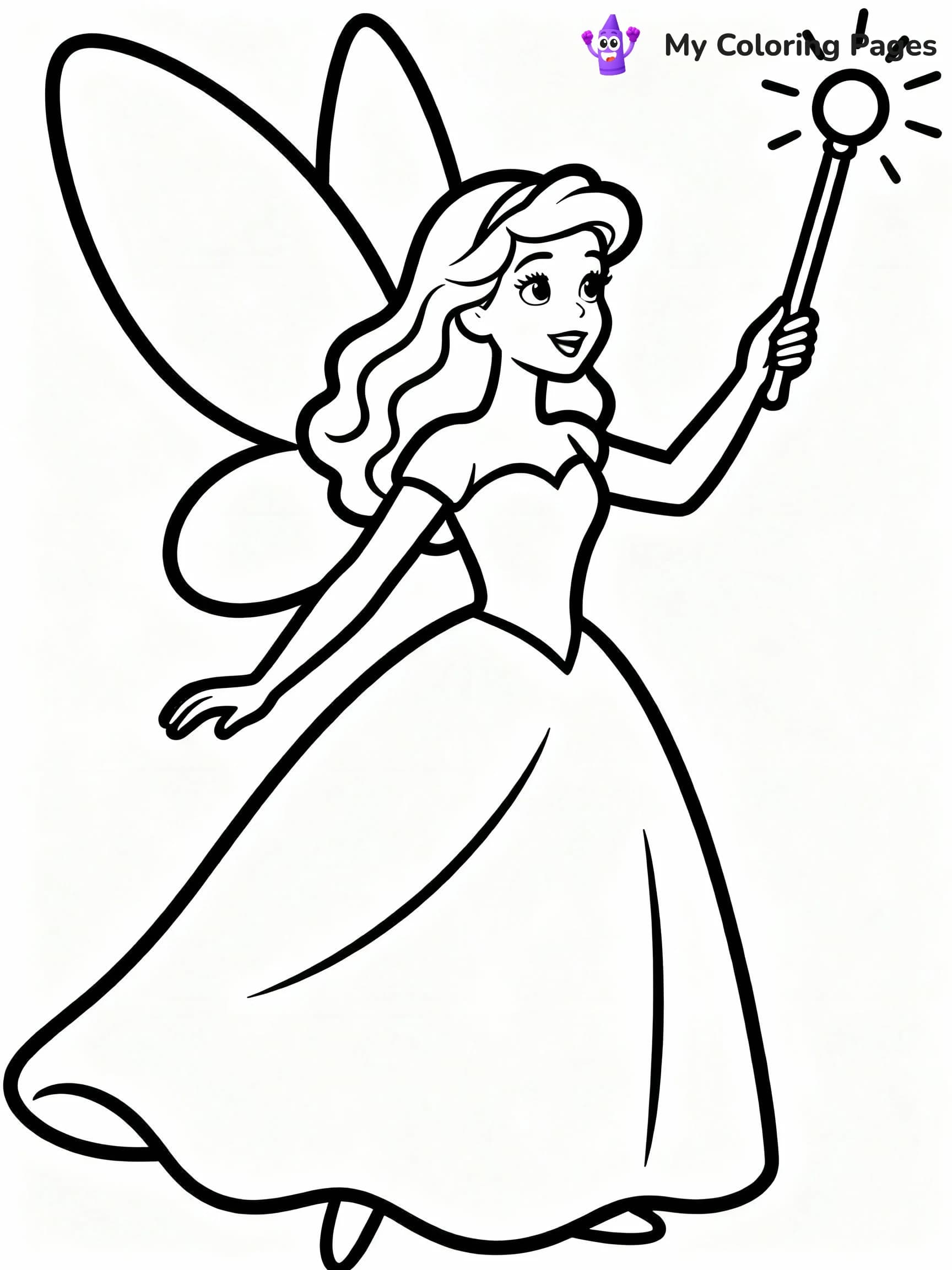 Fairy Coloring Pages - 10