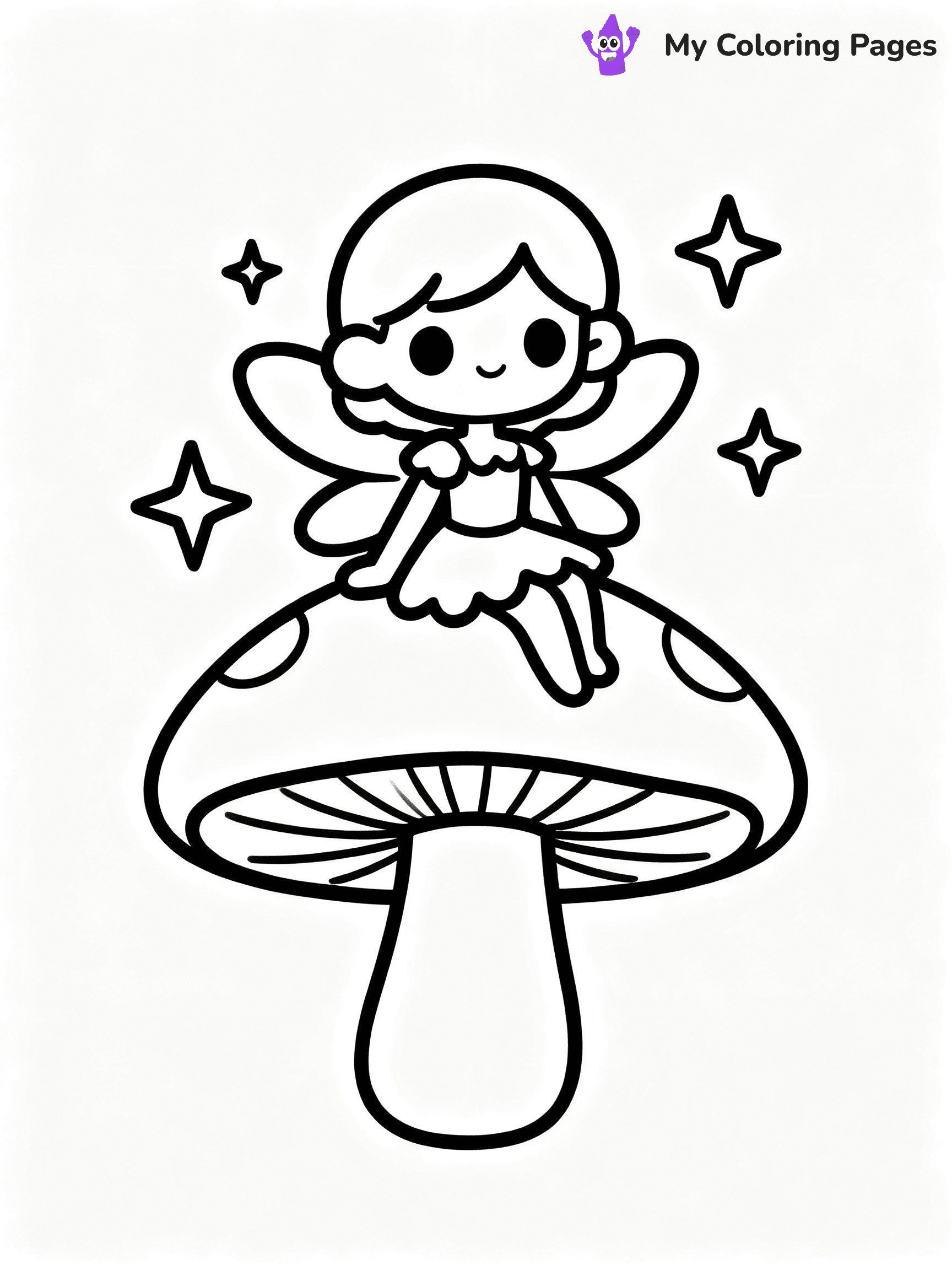 Fairy Coloring Pages - 9
