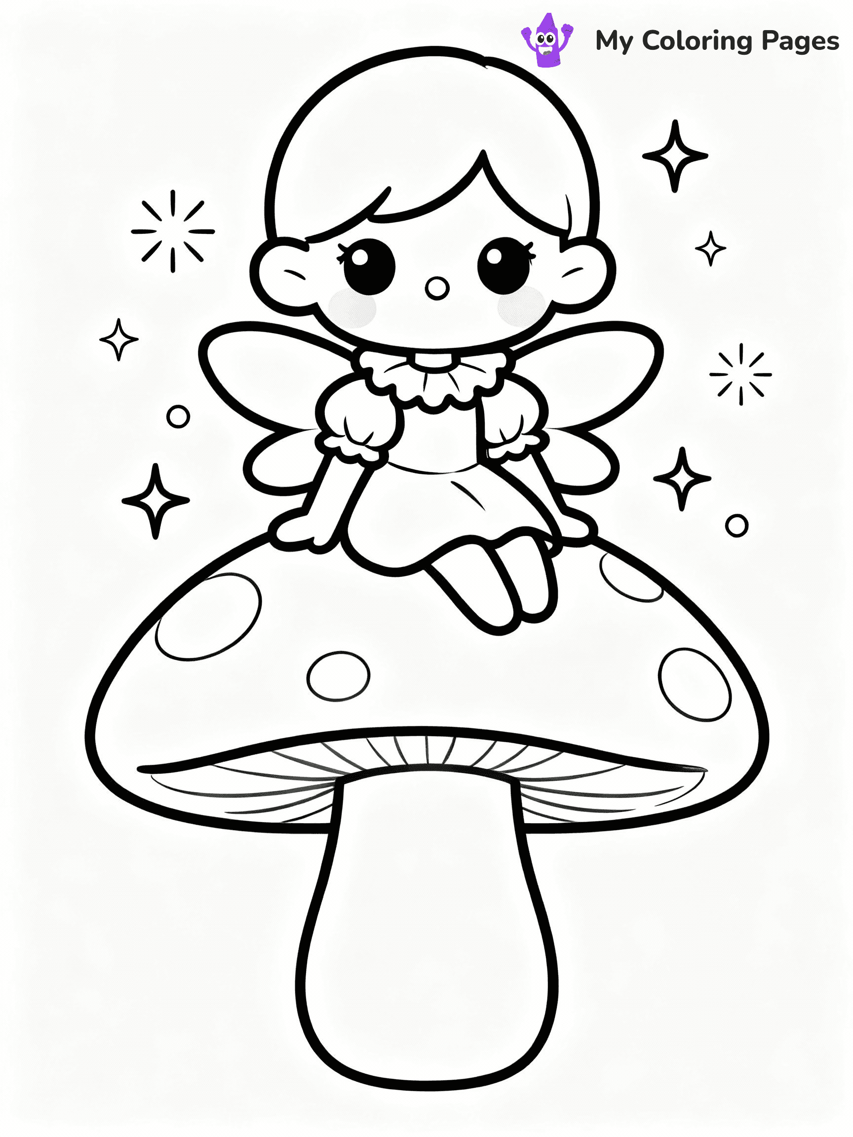 Fairy Coloring Pages - 8
