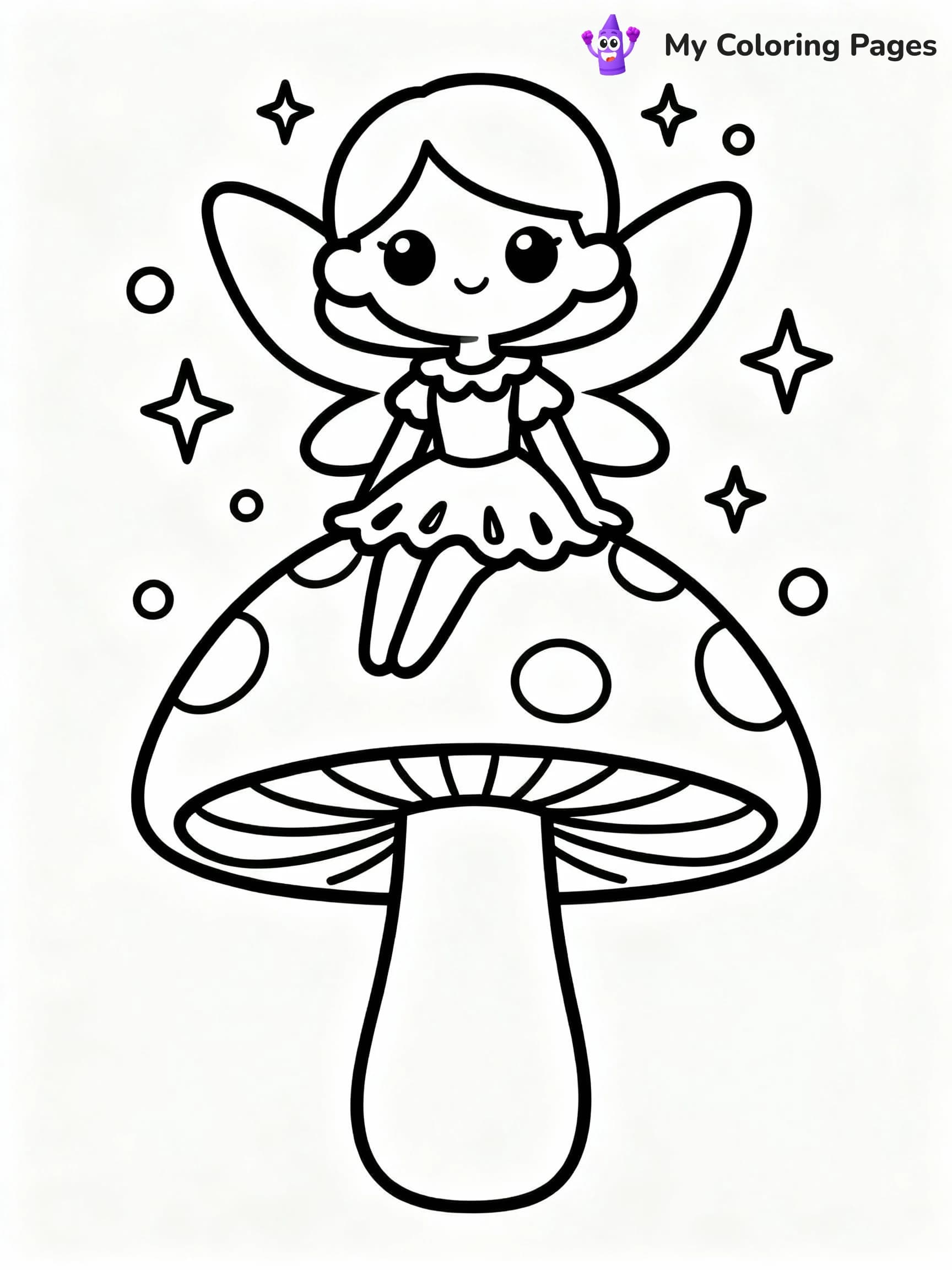 Fairy Coloring Pages - 7